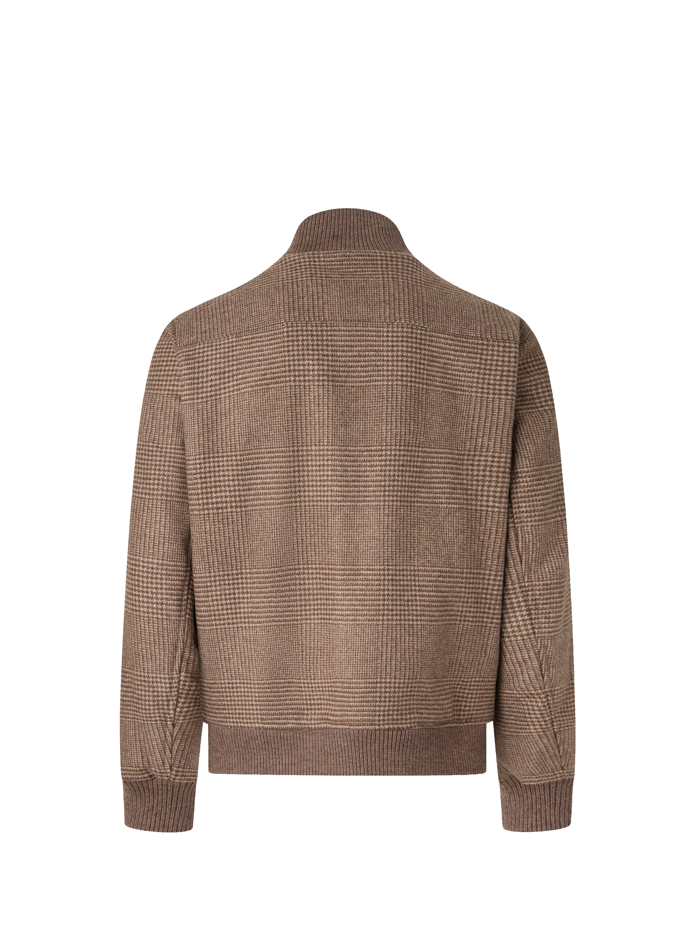 Blouson en laine mélangée Prince de Galles FACONNABLE Beige