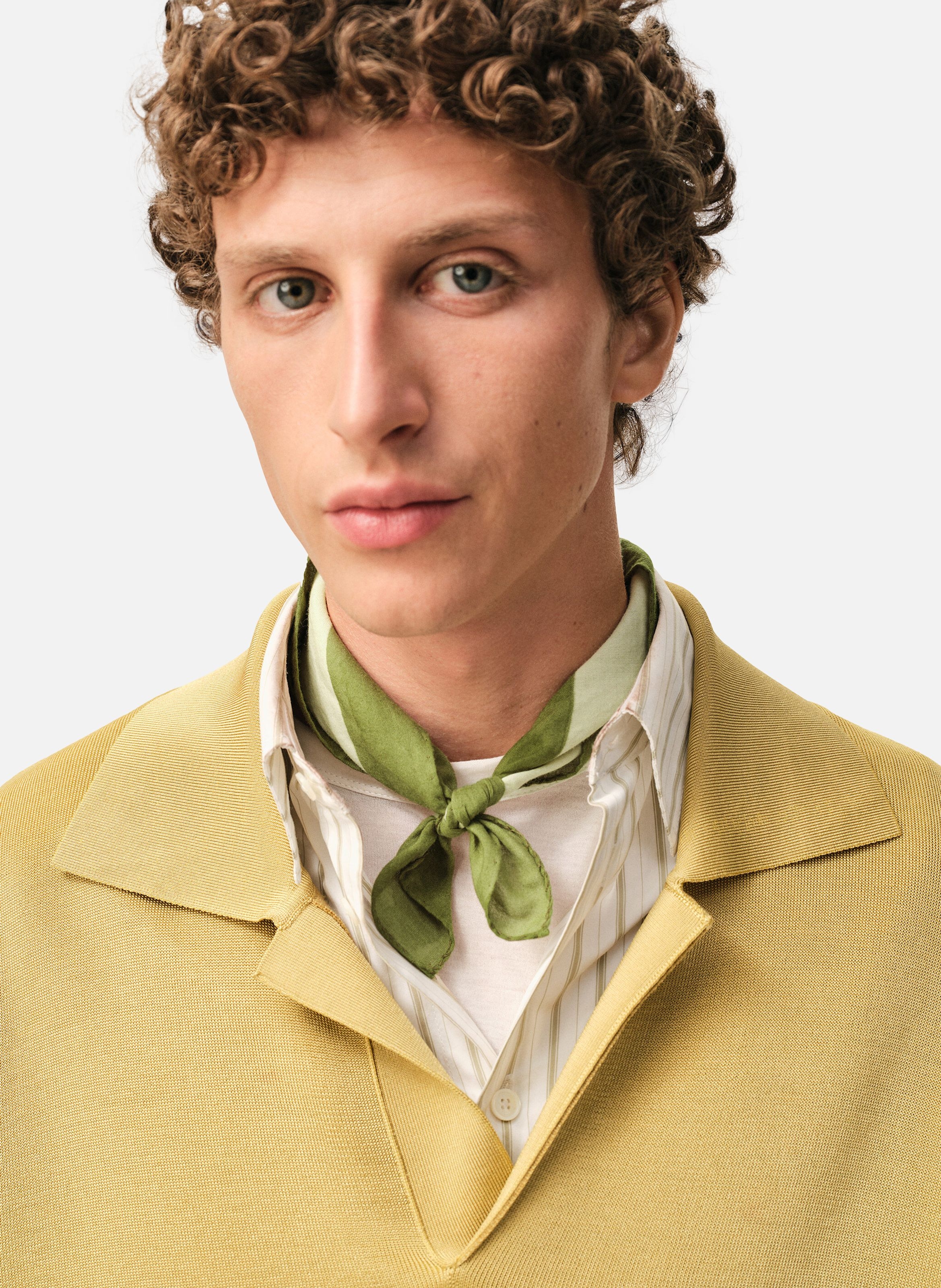 Foulard ami de coeur imprimé unisexe en coton AMI PARIS Vert