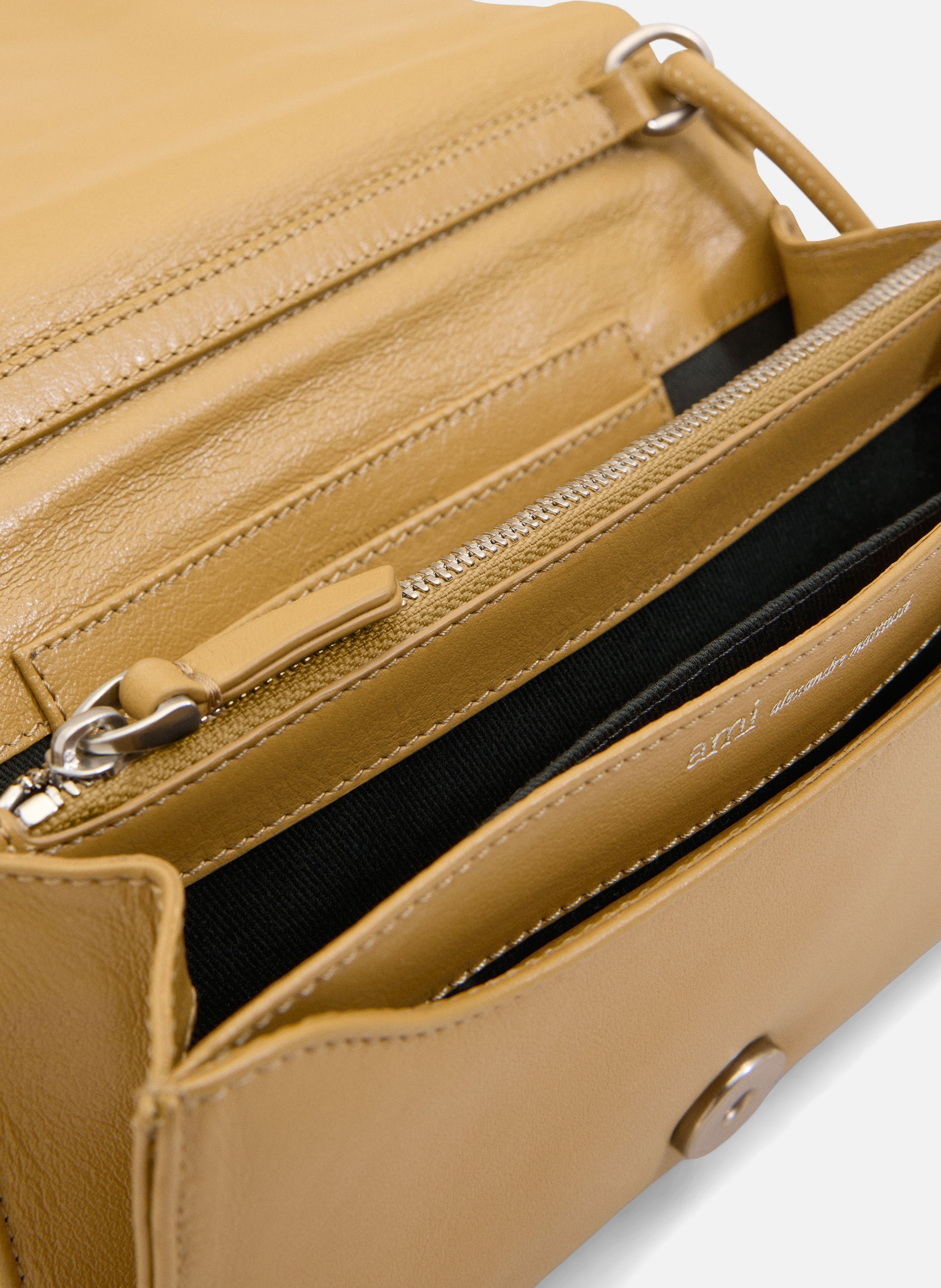 Portefeuille Bandoullière Voulez-Vous unisexe AMI PARIS Jaune