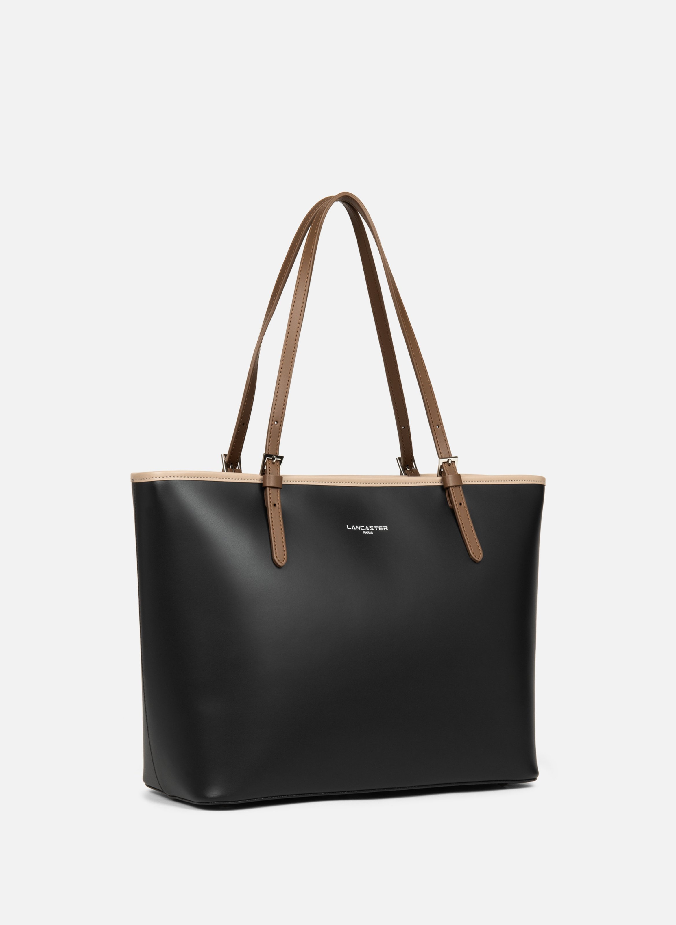 Large tote bag - Smooth LANCASTER Black
