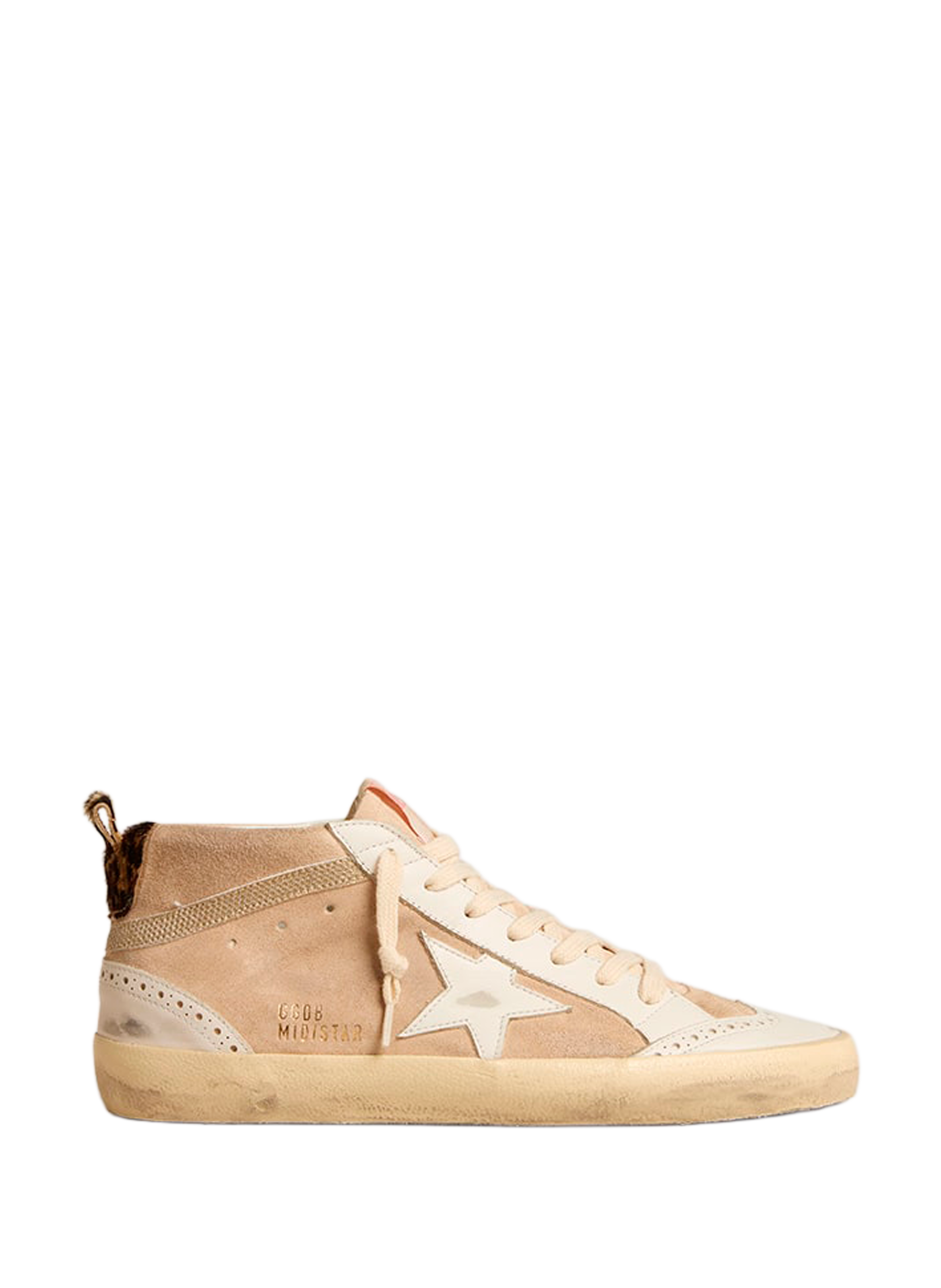 Baskets Mid-Star en cuir GOLDEN GOOSE Multicolore