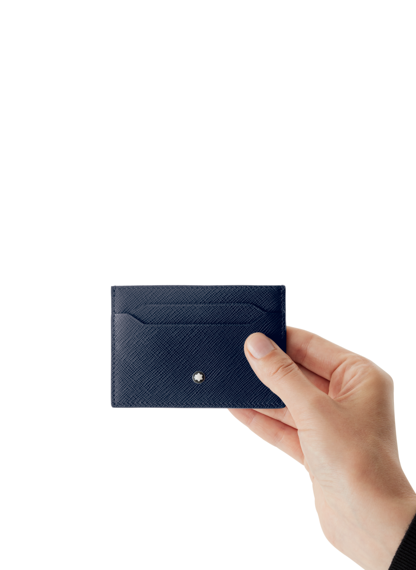  Leather card holder MONTBLANC Blue