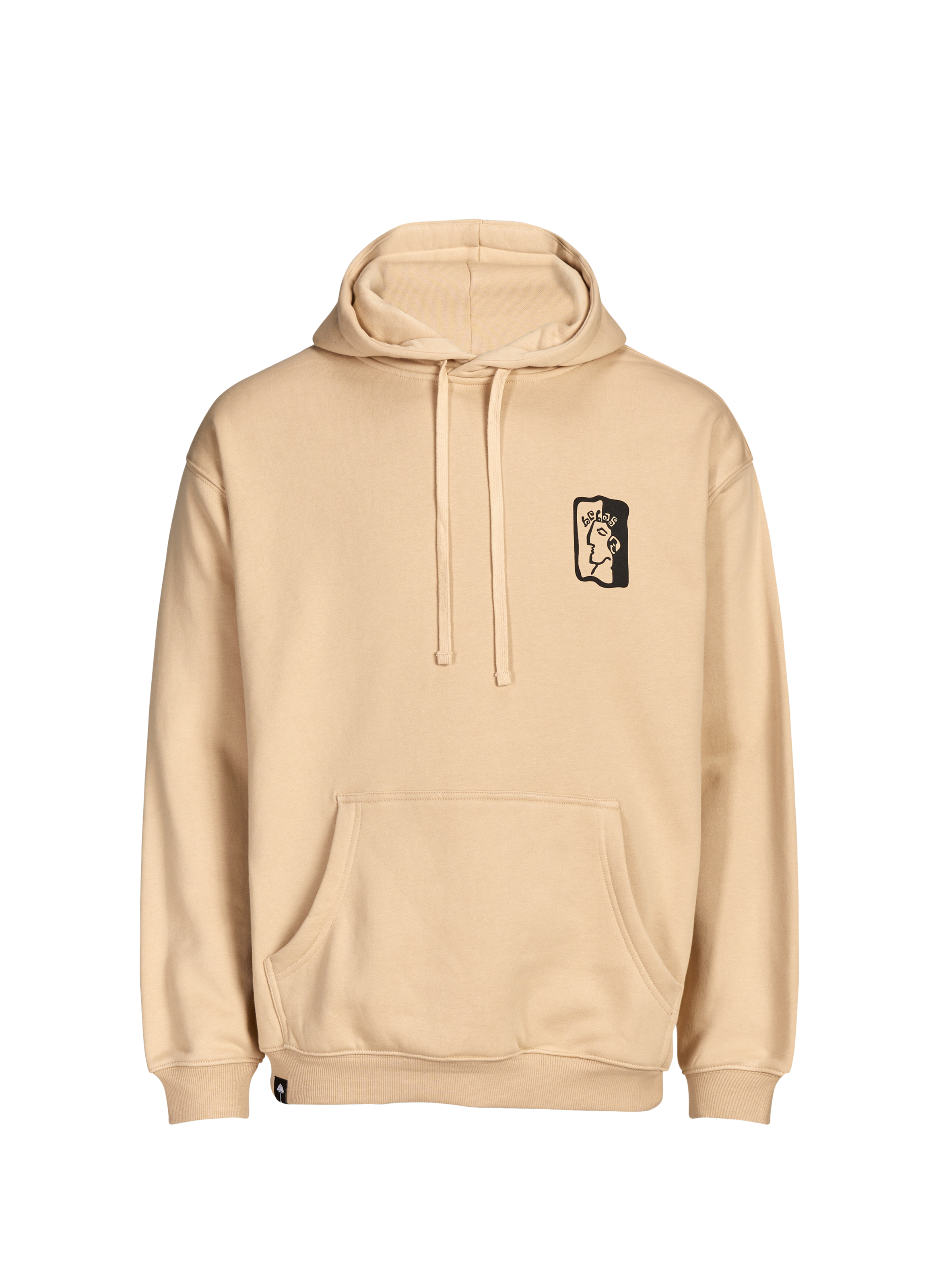 Printed Greek God Hoodie HELAS CAPS Beige