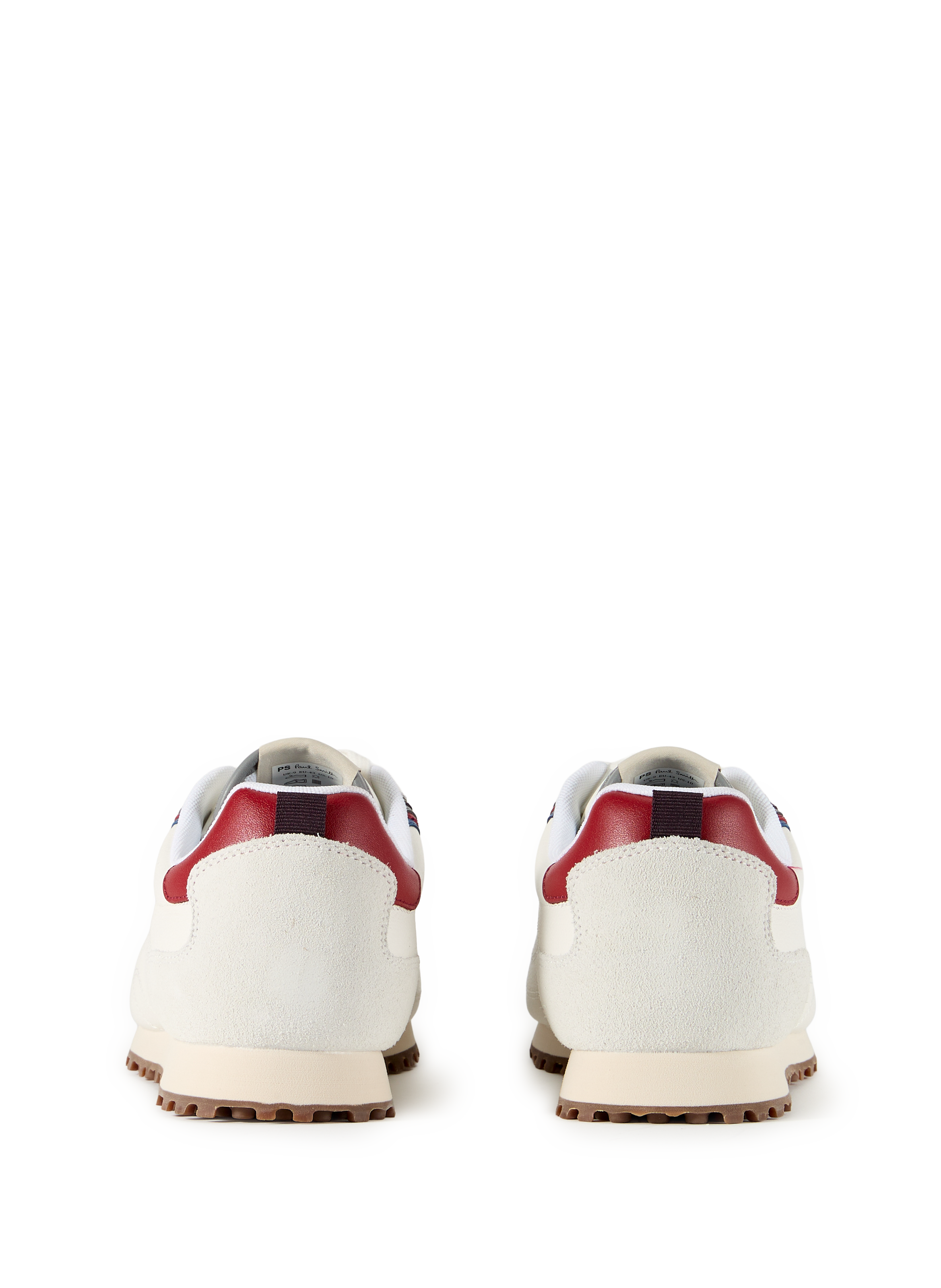 Baskets Haskell crantées en cuir PAUL SMITH Blanc