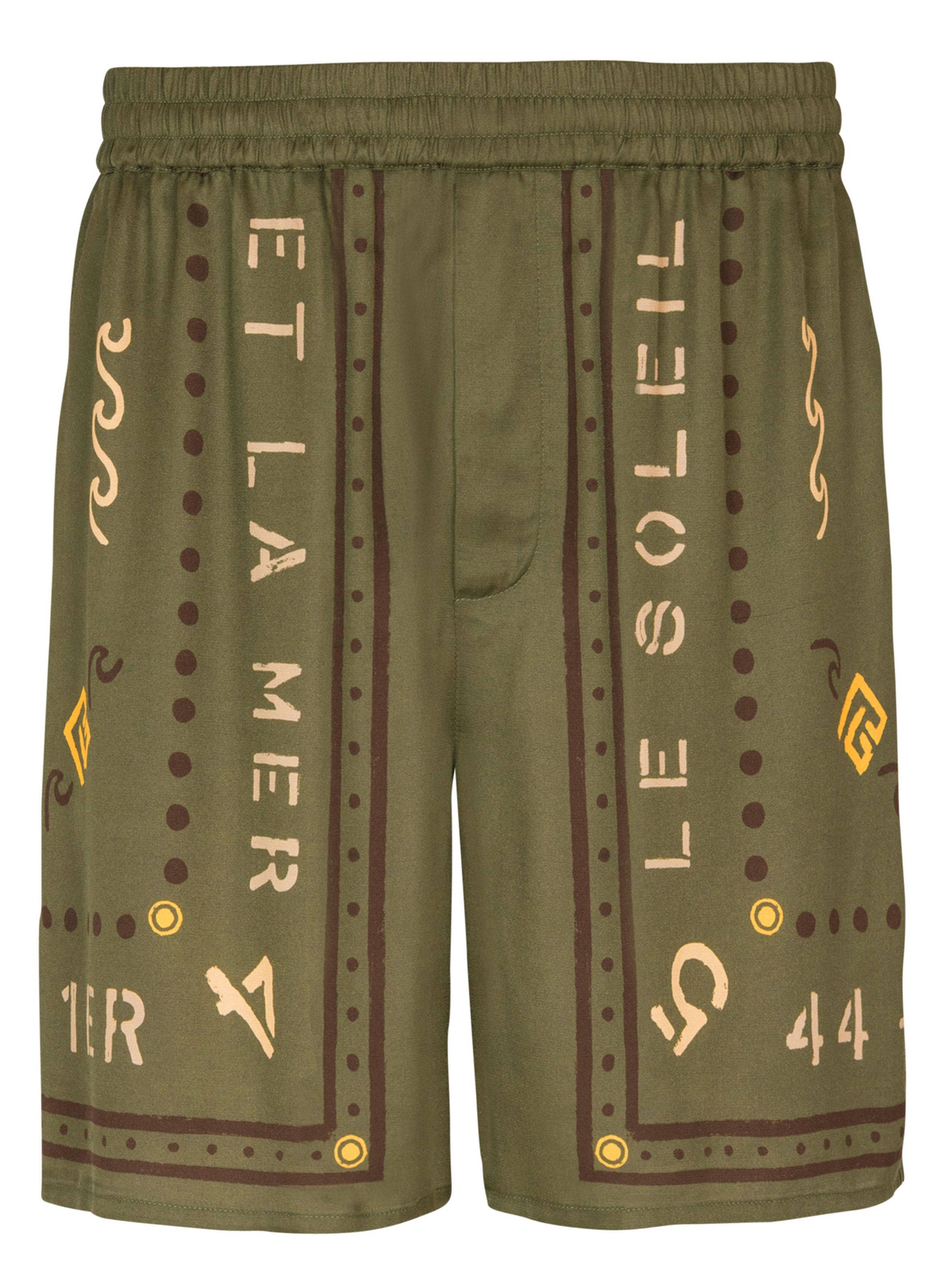 Bermuda imprimé balmain club BALMAIN Vert