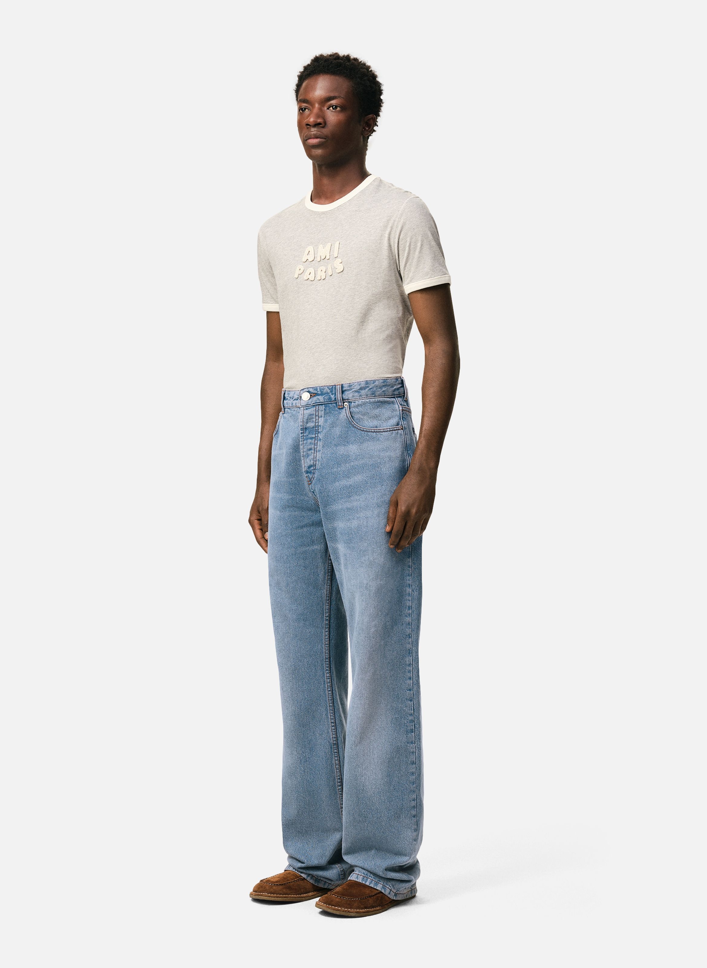 Jean Coupe Large Bleu