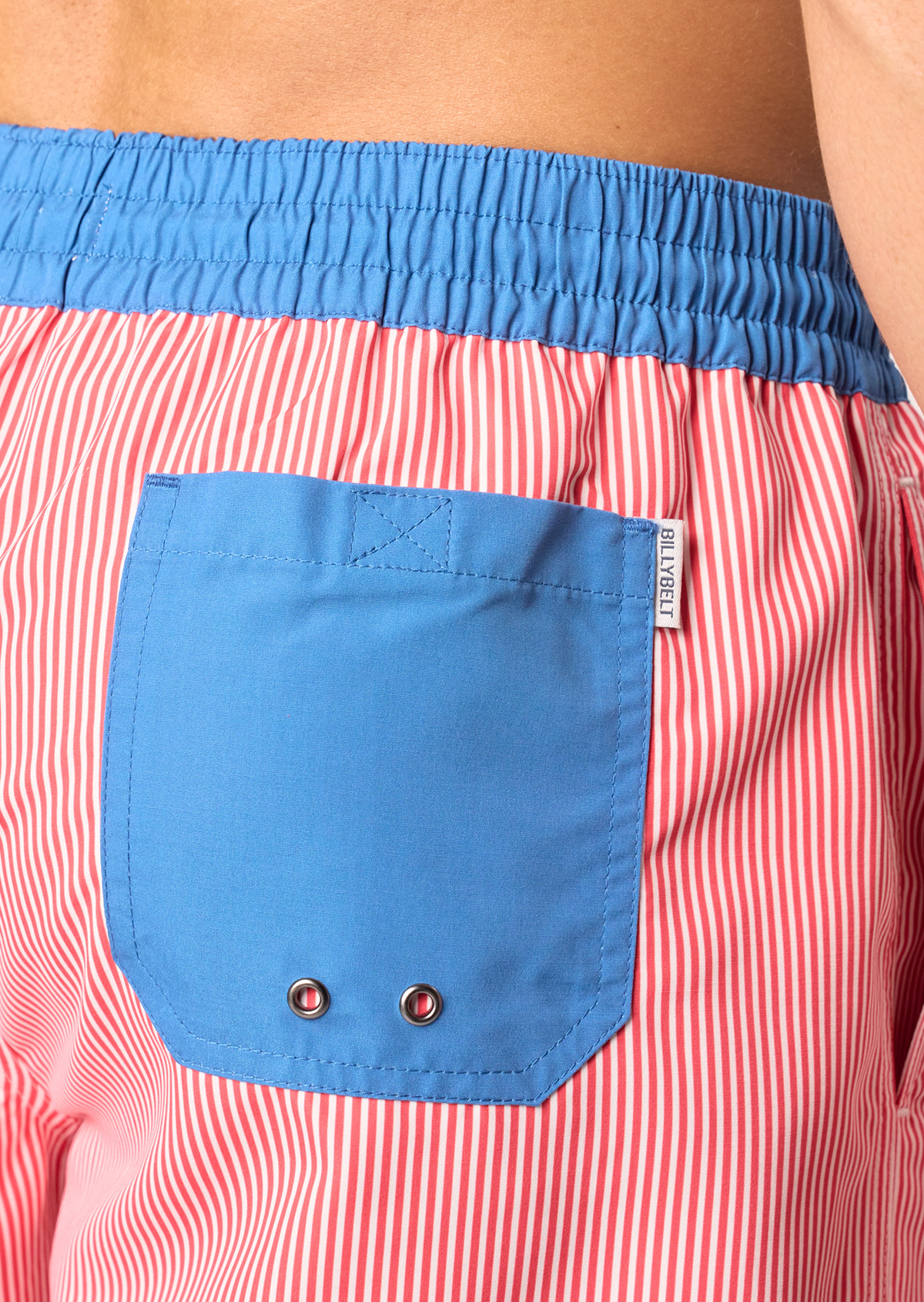 Short de bain en polyester recyclé BILLYBELT Rouge