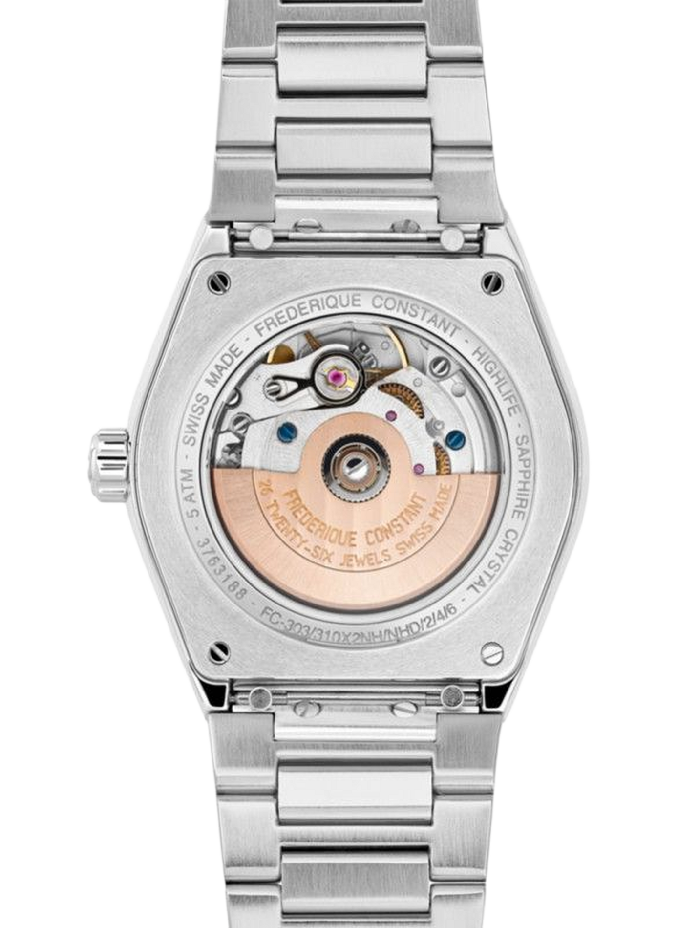 Montre Highlife Ladies Automatic en acier inoxydable FREDERIQUE CONSTANT Noir