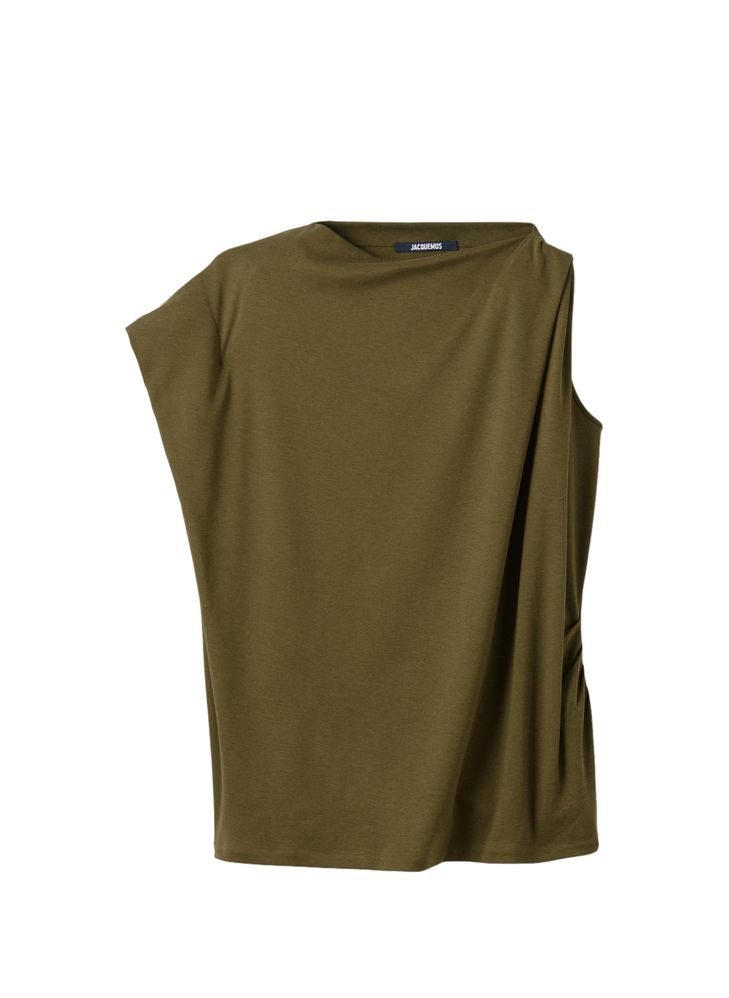 La haut Drap en coton et soie JACQUEMUS Kaki