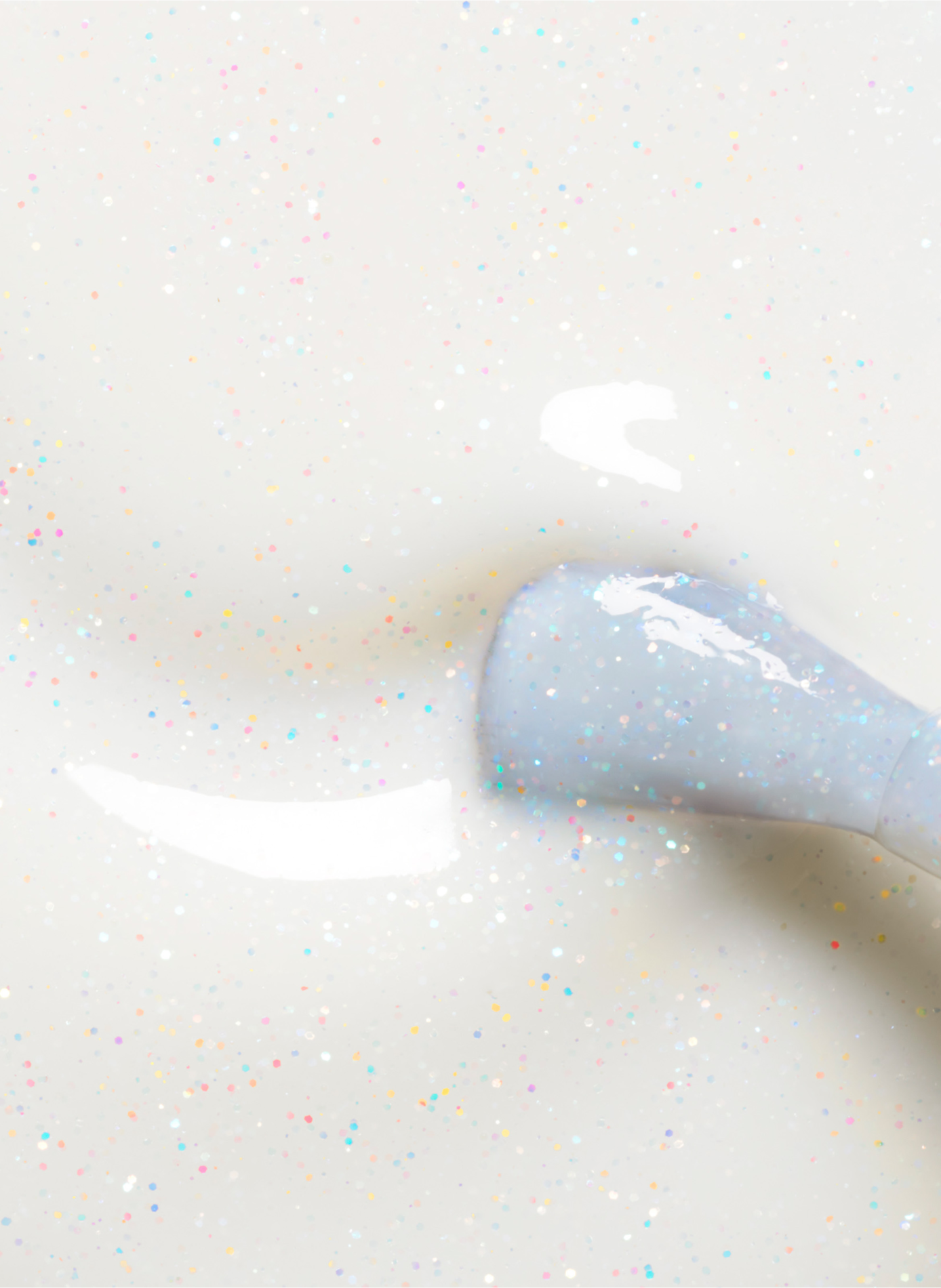 Green - Nebula MANUCURIST Blanc laiteux holographique