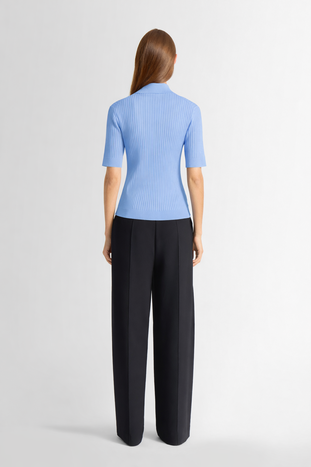 Polo manches courtes vera col polo coupe ajustée FUSALP Bleu