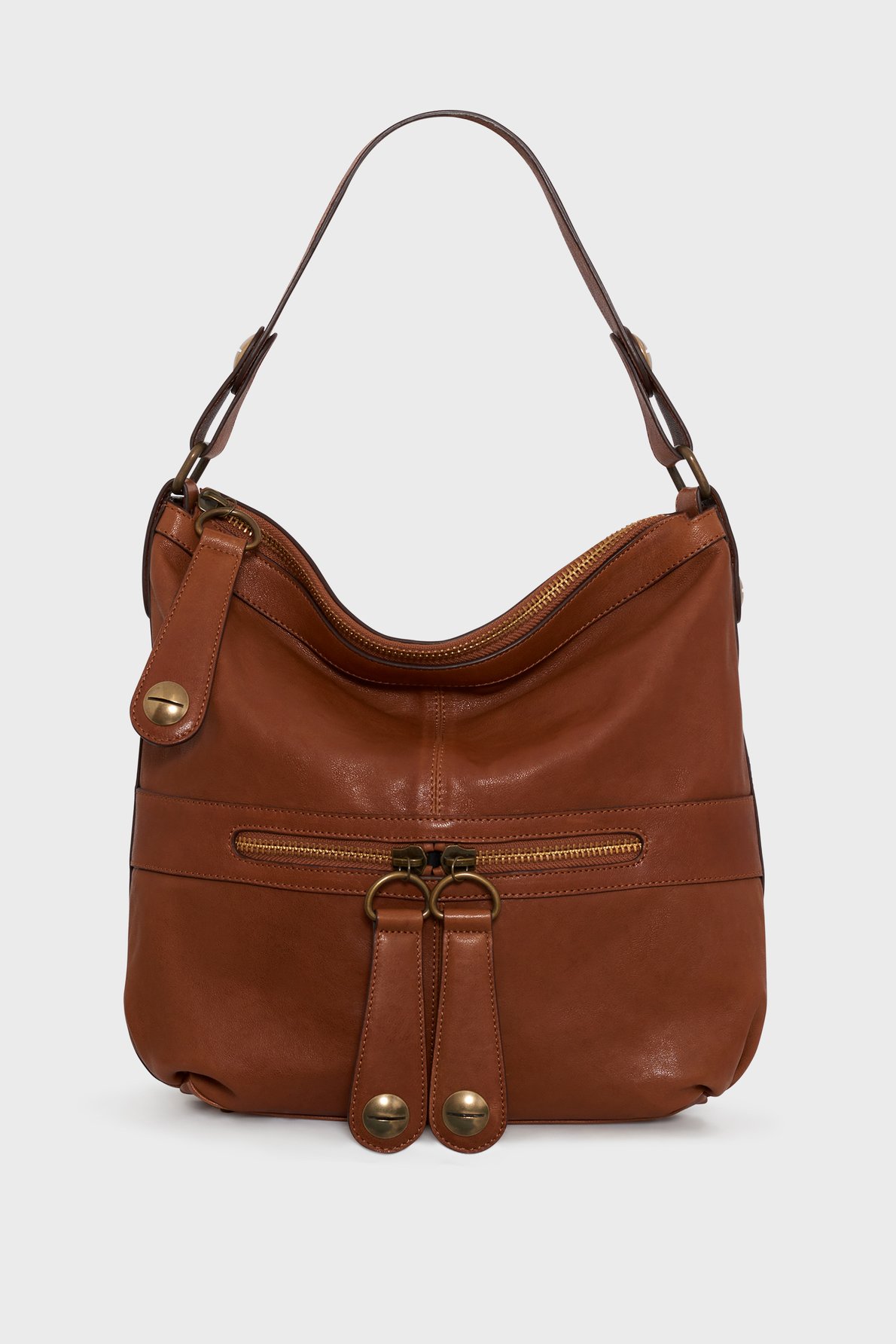 Sac en cuir lavé - midday GERARD DAREL Marron