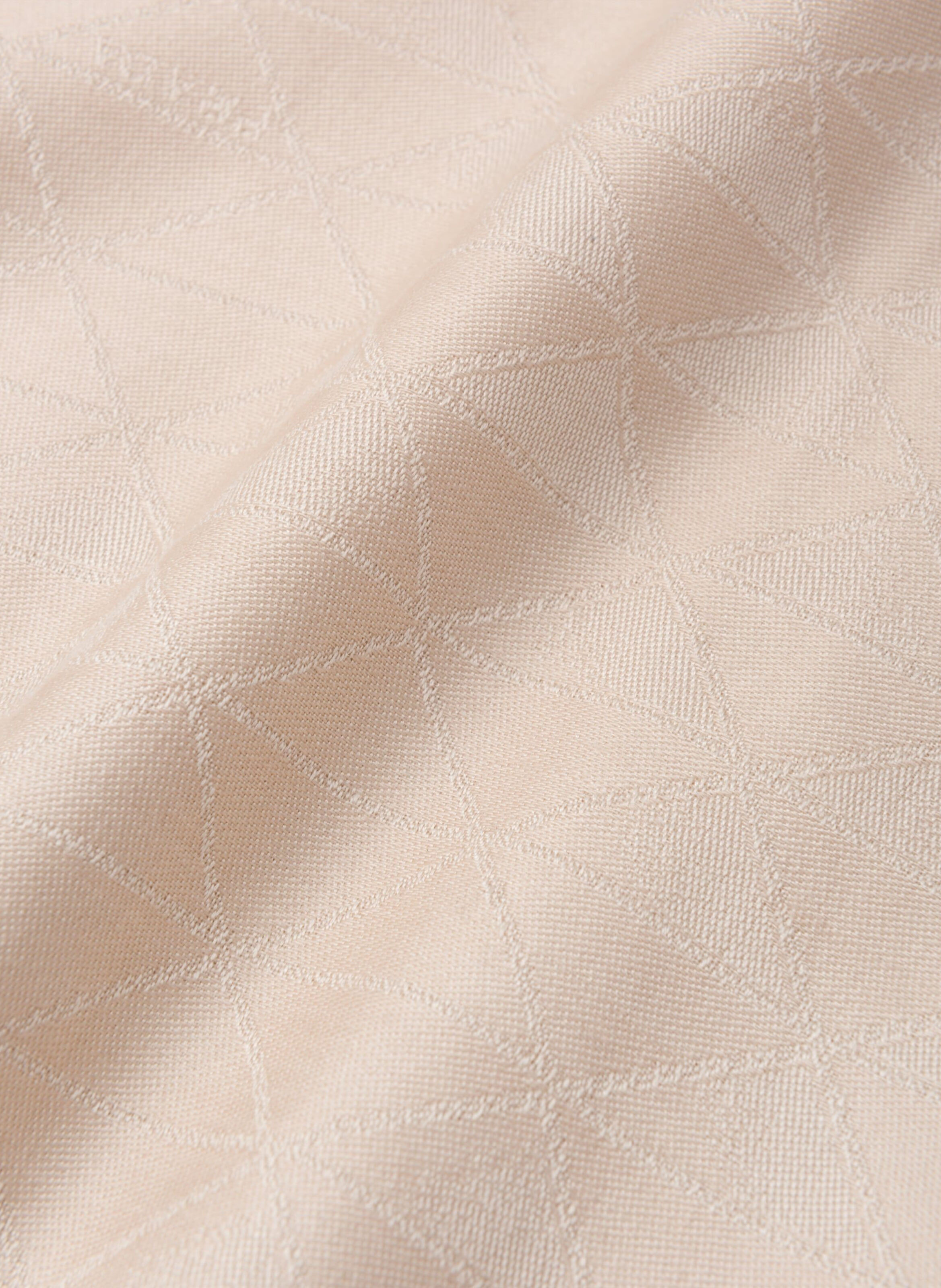 Châle symbole en jacquard de soie et de laine PRADA Beige