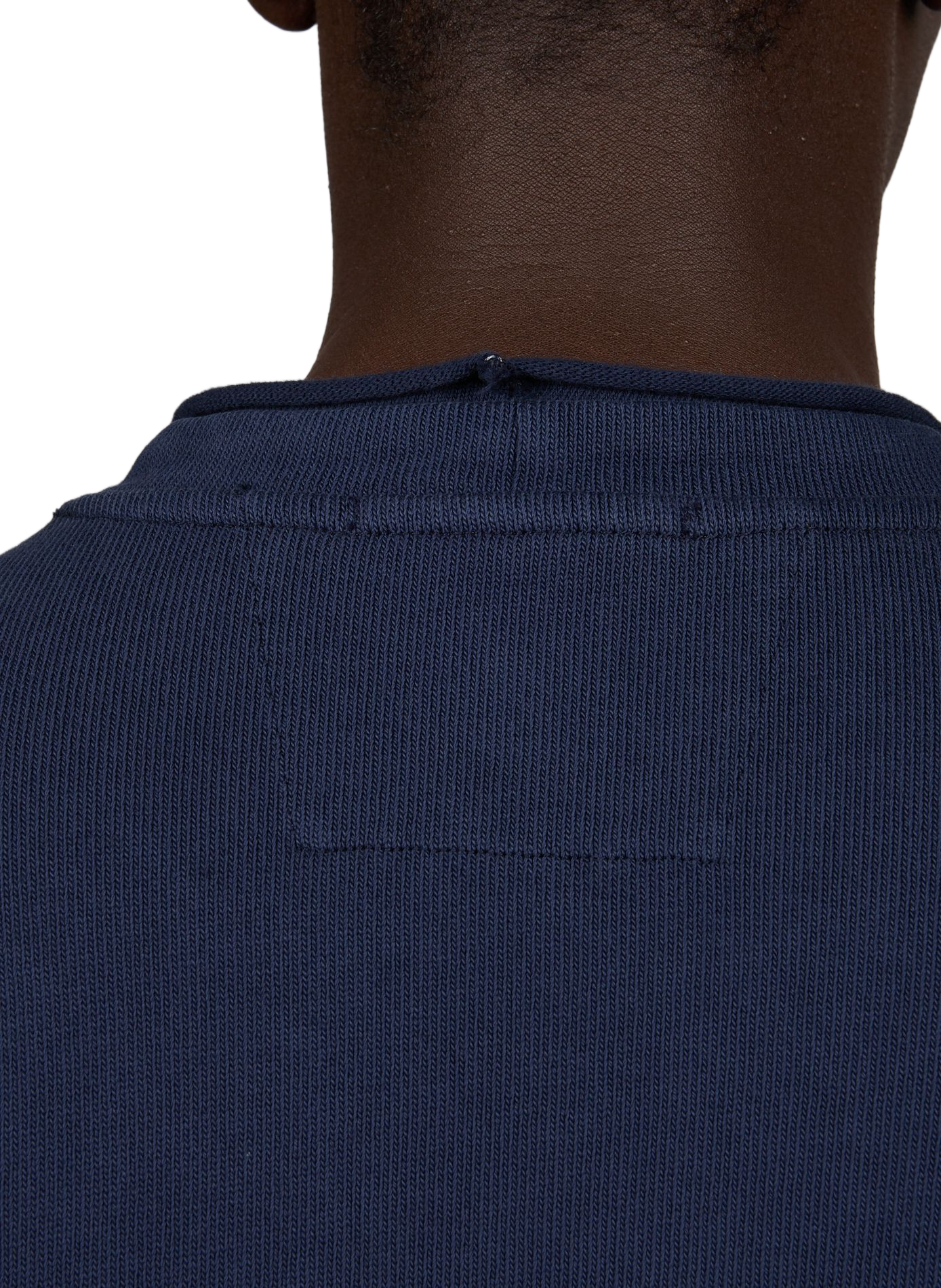 Straight sweatshirt in cotton knit CP COMPANY Blue