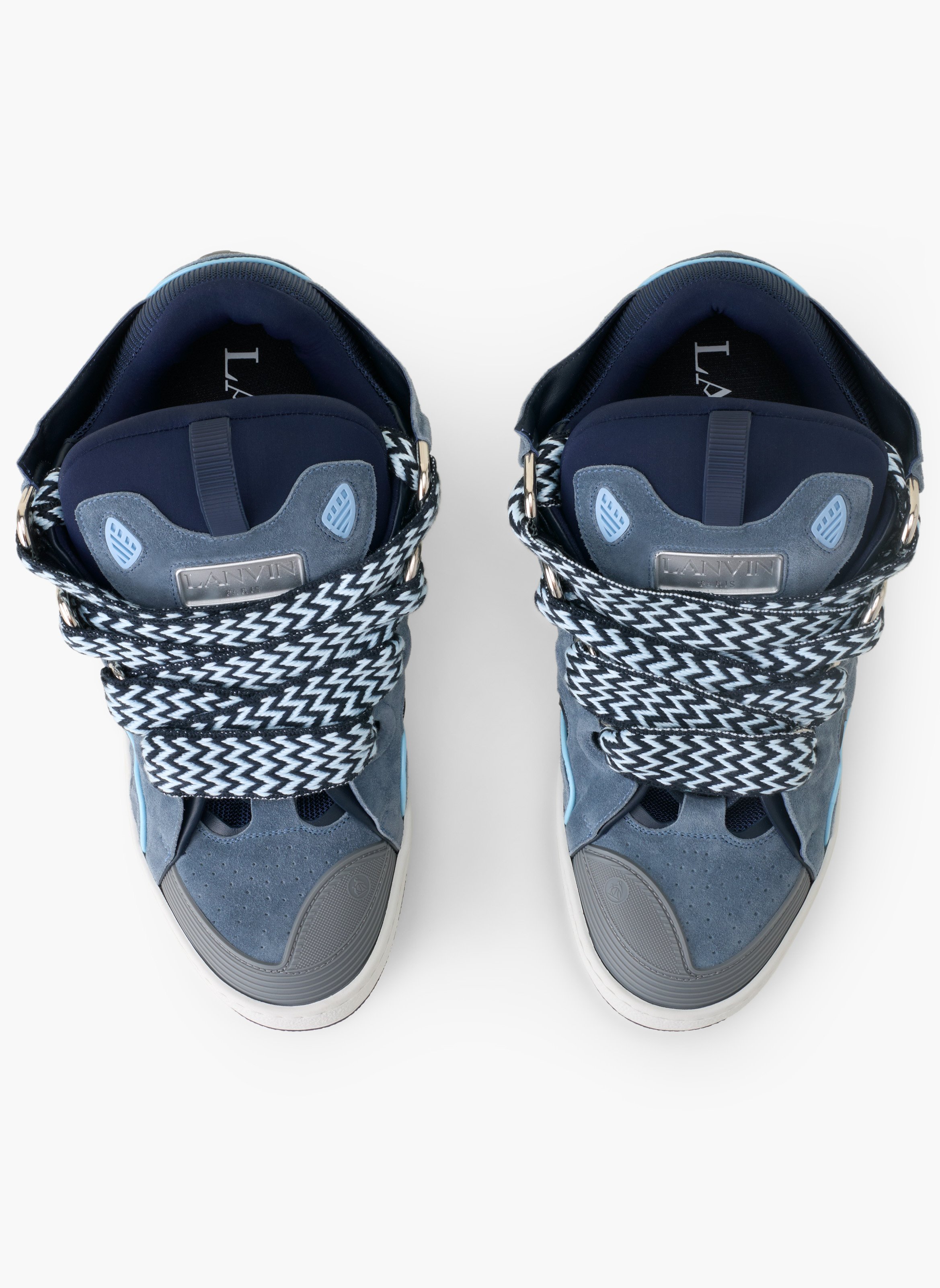 Sneakers curb en cuir LANVIN Gris