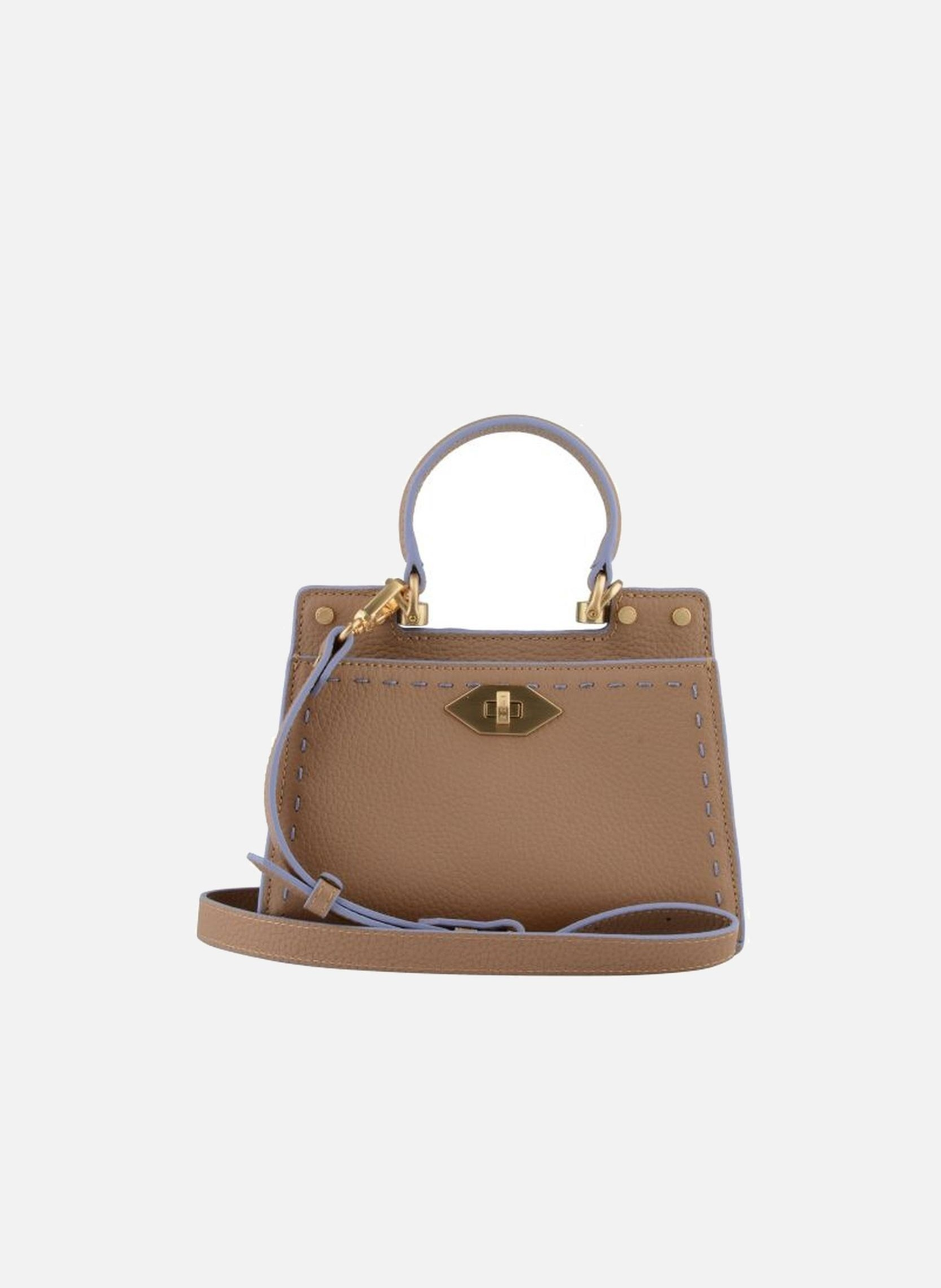 Trianon | sac à main micro en cuir de vachette POURCHET Violet