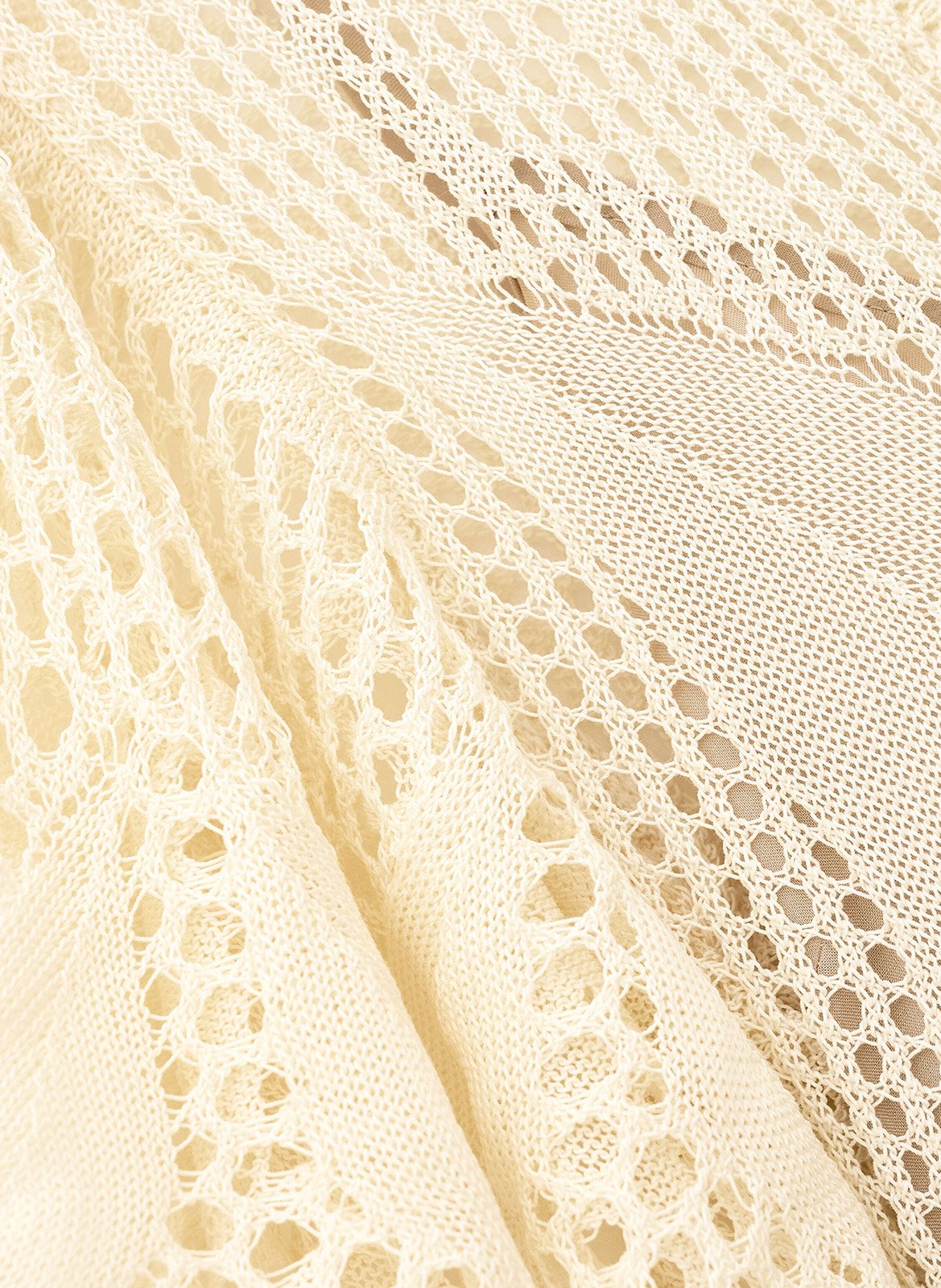 Robe longue col v en coton bio umia BA&SH Beige
