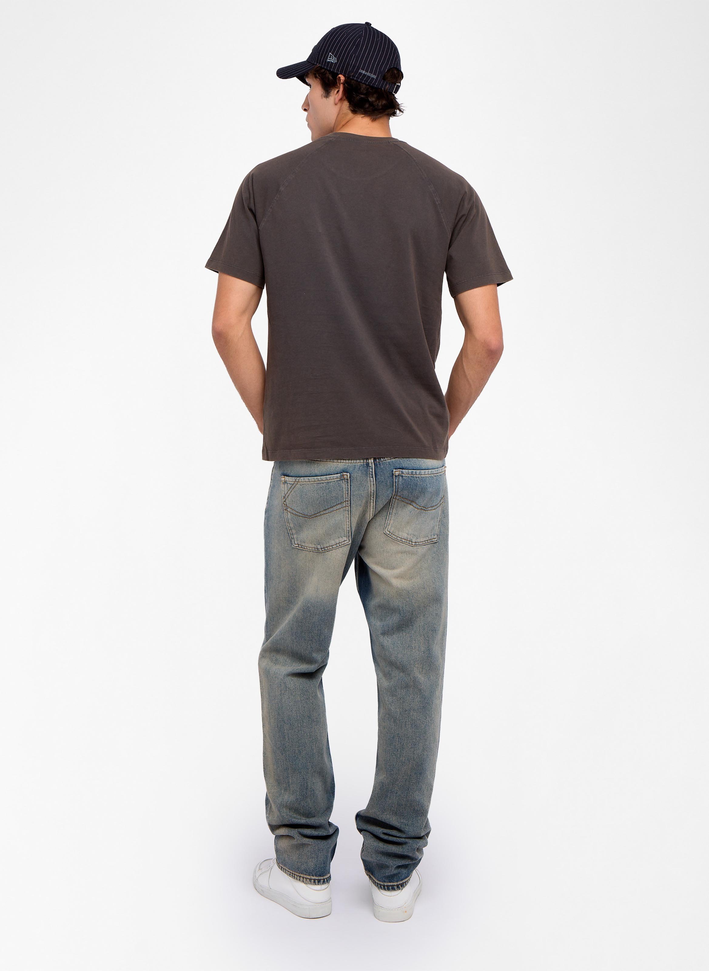 Tee-shirt droit col rond imprimé torry ZADIG&VOLTAIRE Gris