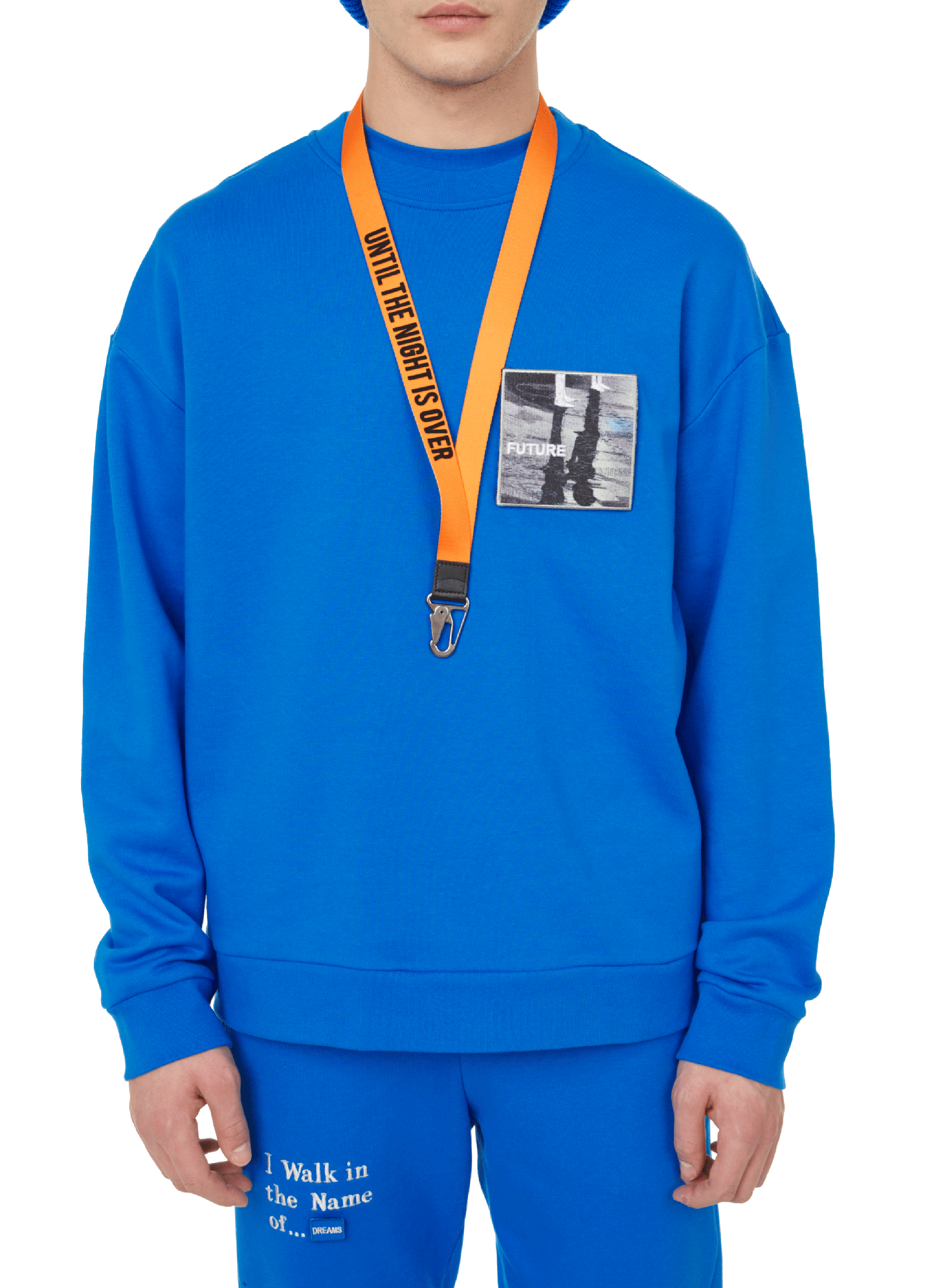 Katoenen sweatshirt UNTIL THE NIGHT IS OVER Blauw