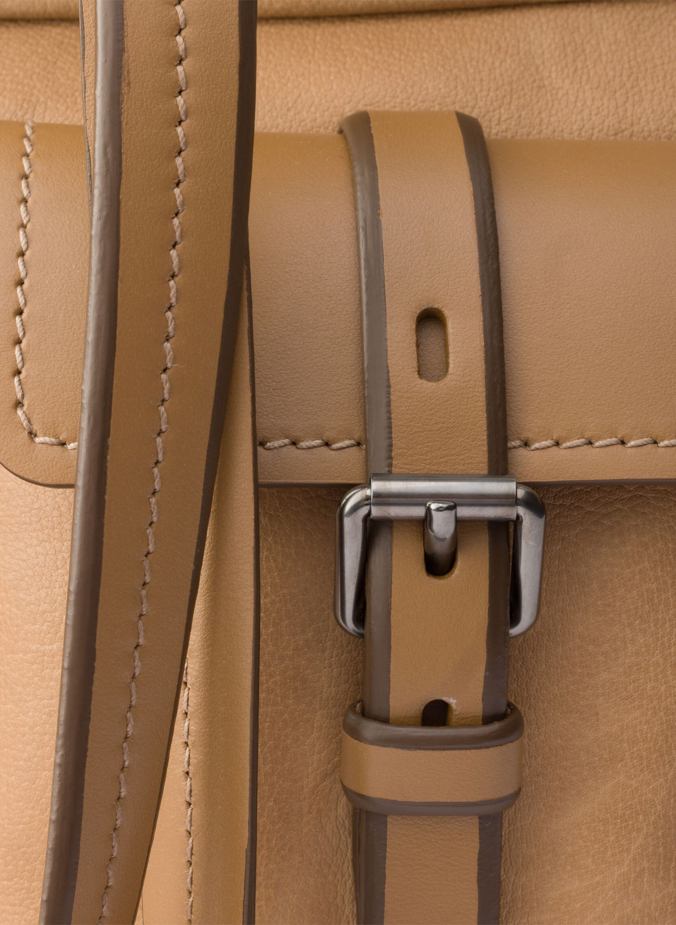 Grand cabas en cuir prada route PRADA Beige