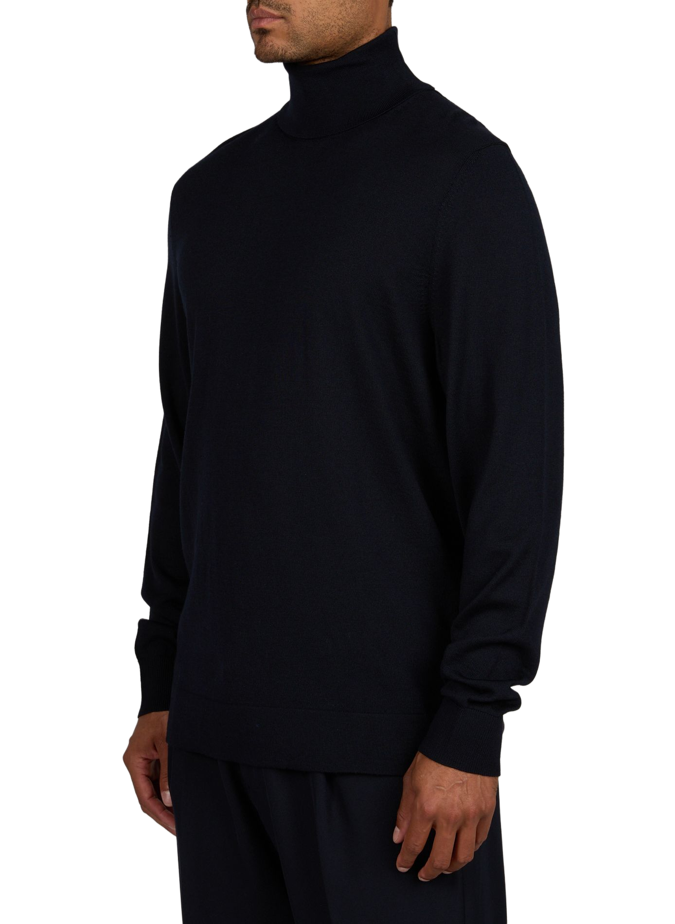 Pull Marek à col roulé en laine vierge  | Bleu STRELLSON Homme