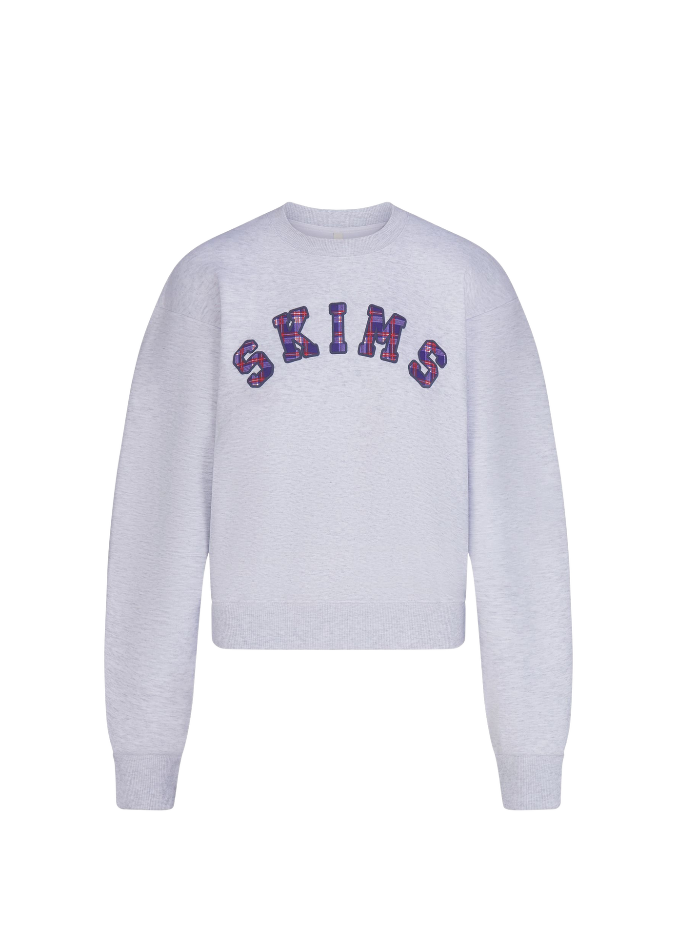 Kort sweatshirt met logo in gemengd katoen SKIMS Grijs