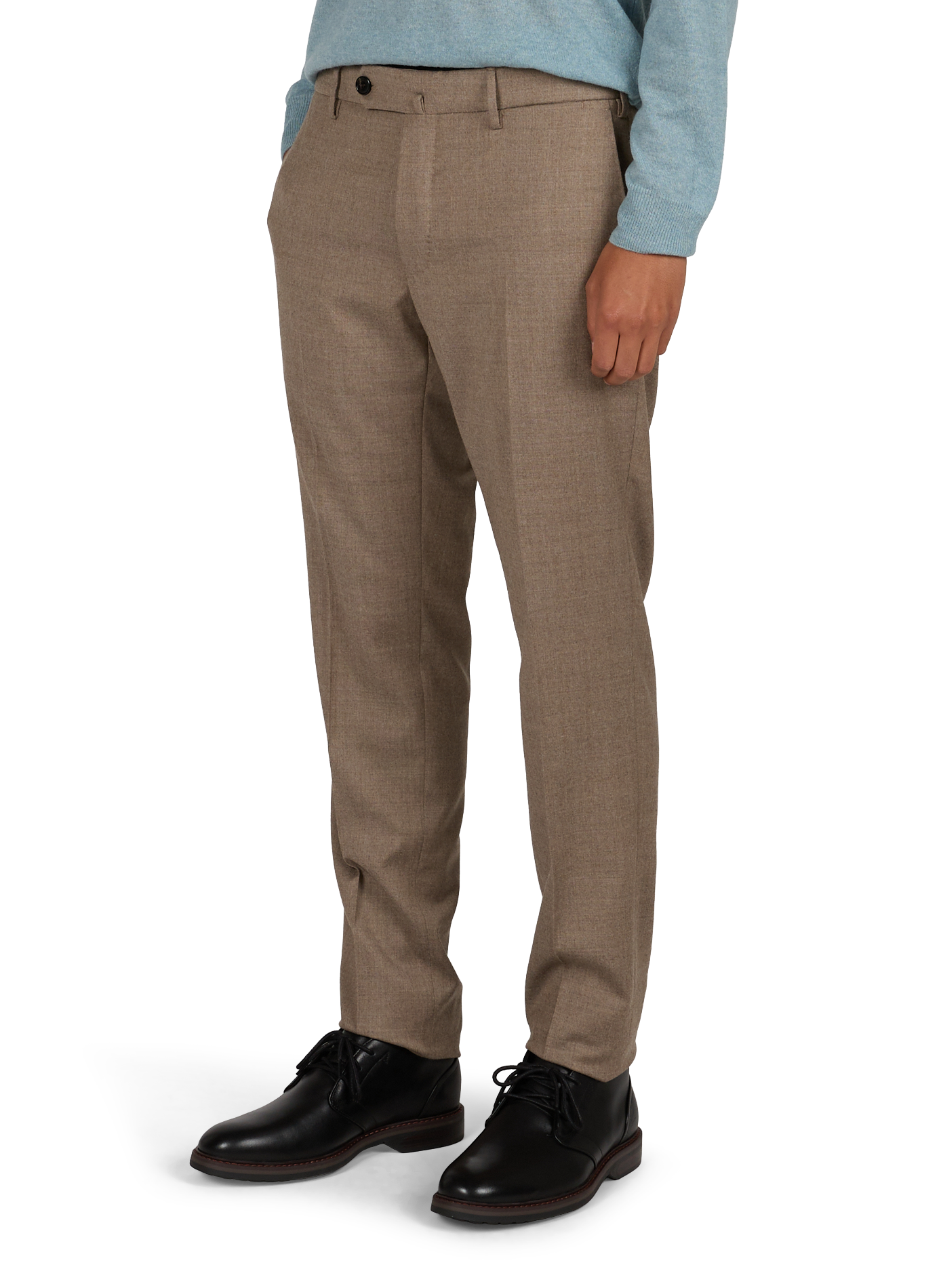 Solid wool-blend pants | Beige SLOWEAR Men