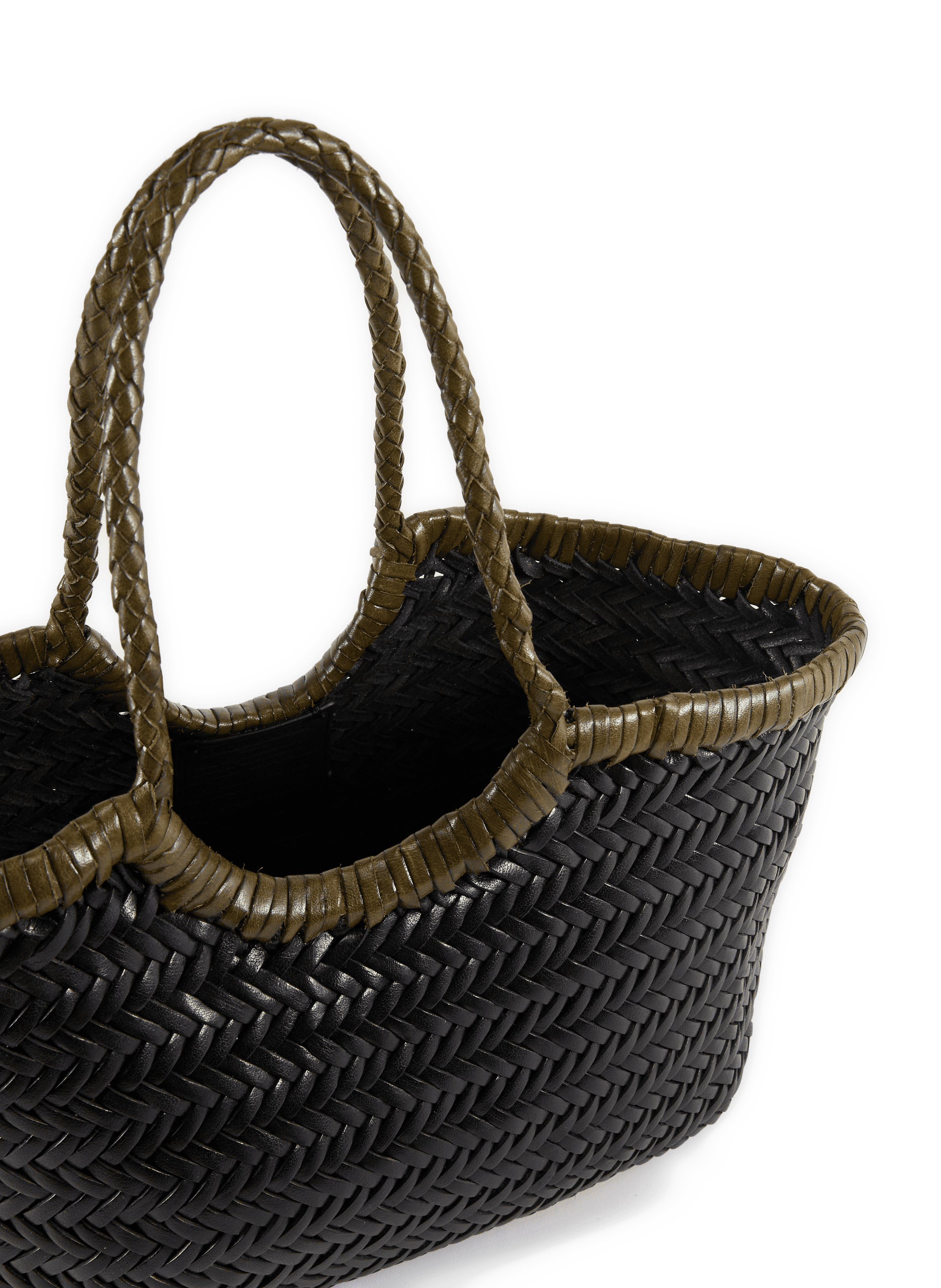 Braided leather bag | Black DRAGON DIFFUSION Women