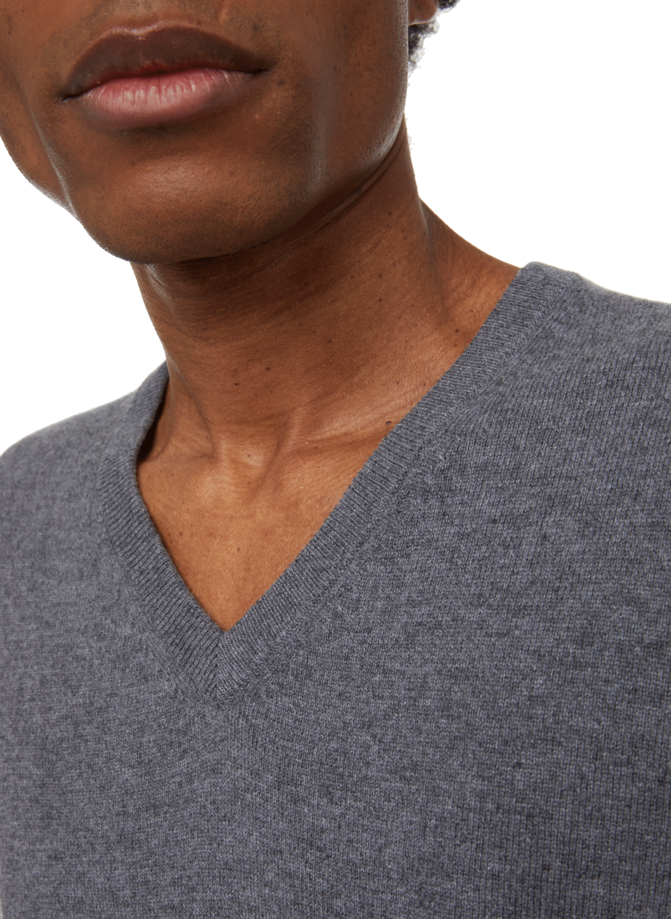  Cashmere V-neck jumper AU PRINTEMPS PARIS Silver