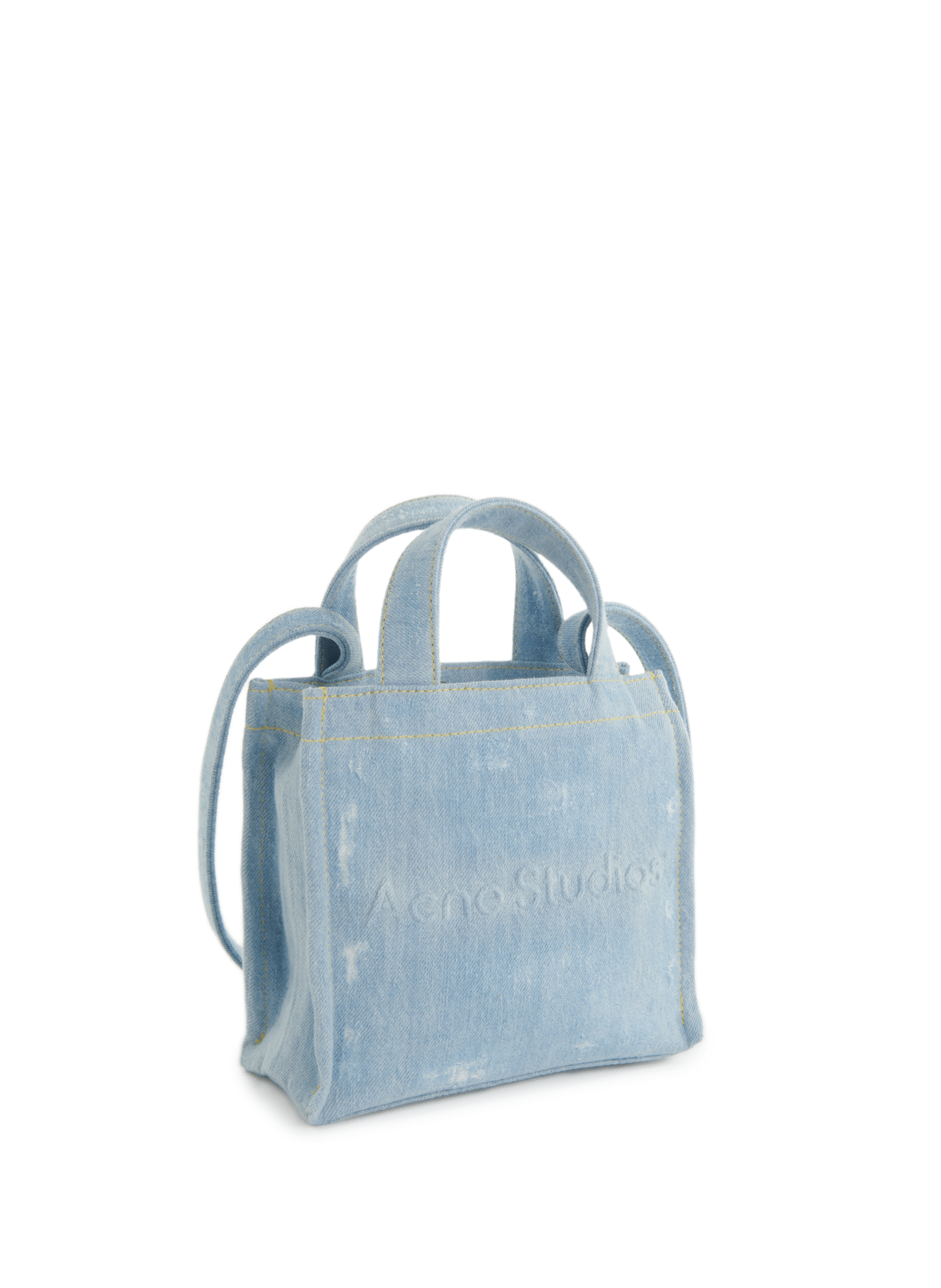 Mini sac cabas Logo Shopper en denim