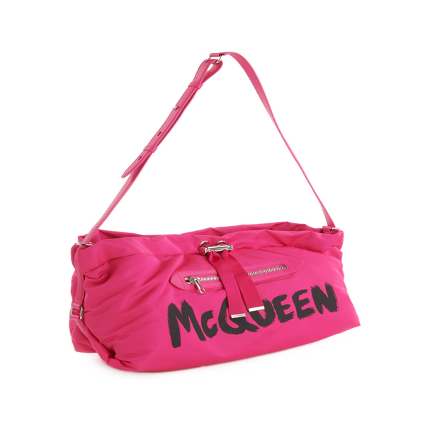 Alexander Mcqueen Nylon Tote Bag In Pink