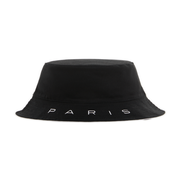 Kenzo Graphy Reversible Cotton Bucket Hat In Black
