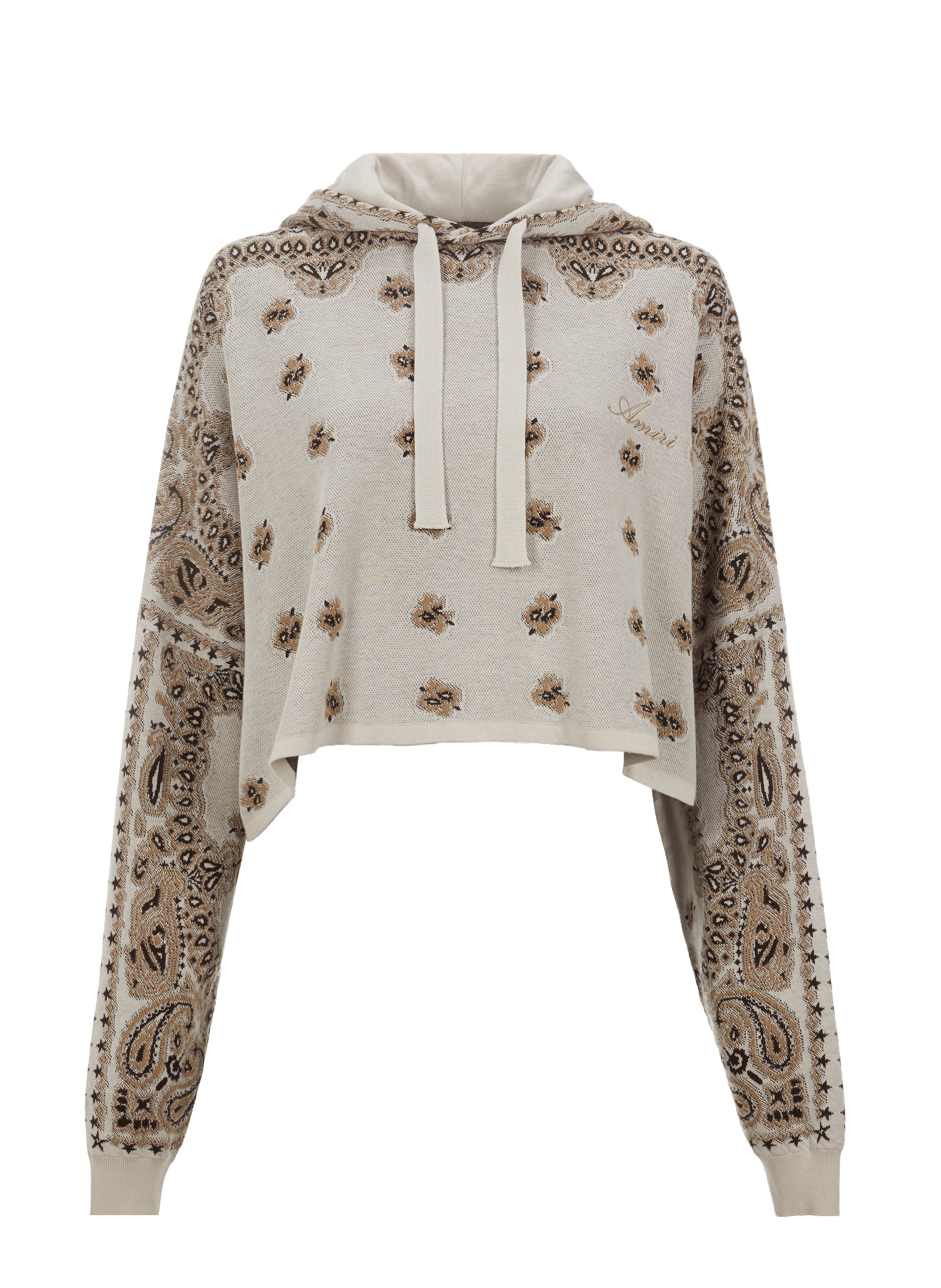 Hoodie court en coton