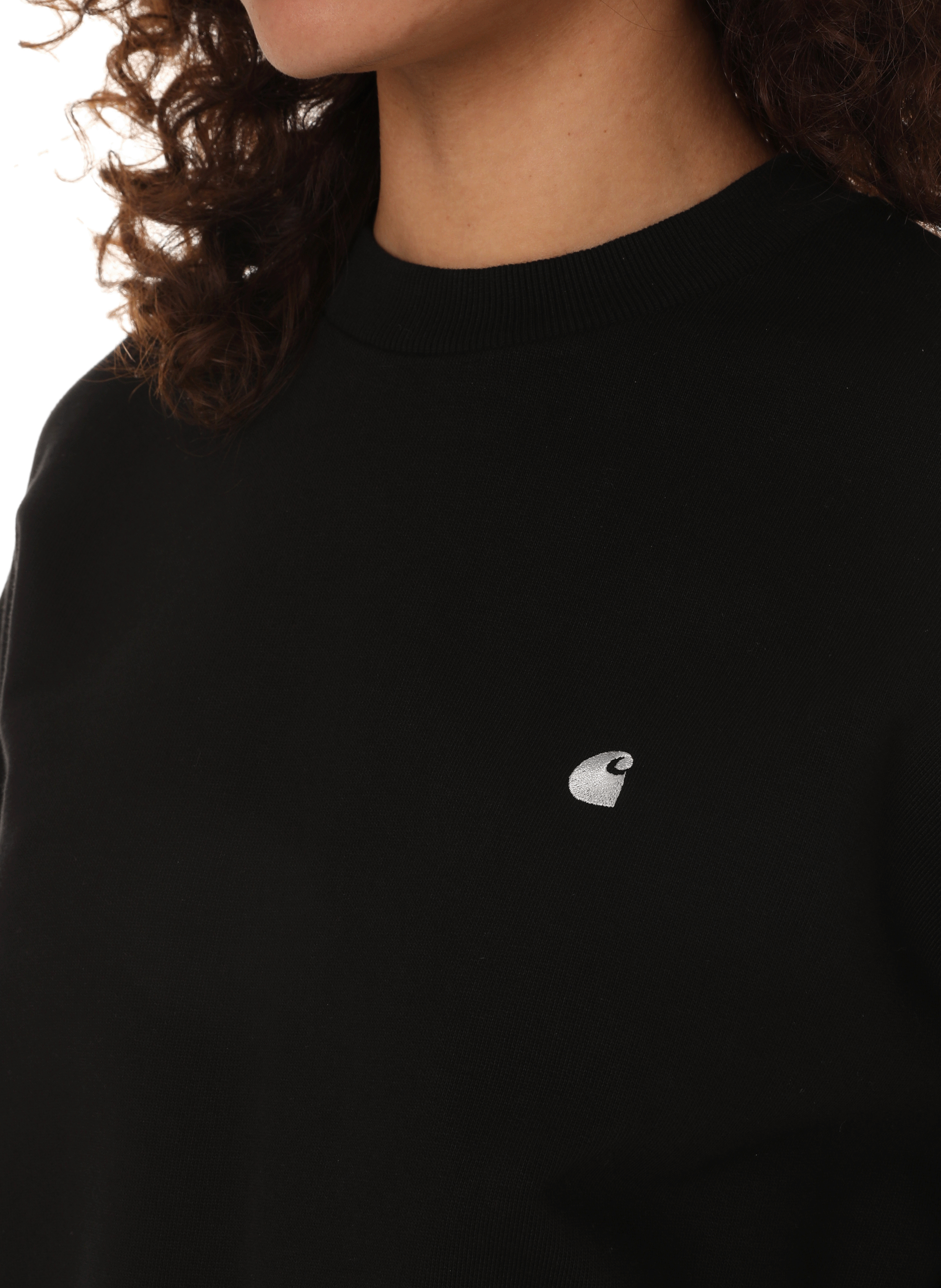 Sweatshirt Casey à col rond en coton CARHARTT WIP Noir