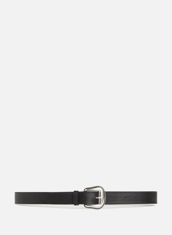 Leather belt Black by SAISON 1865 SAISON 1865 Leather belt Black