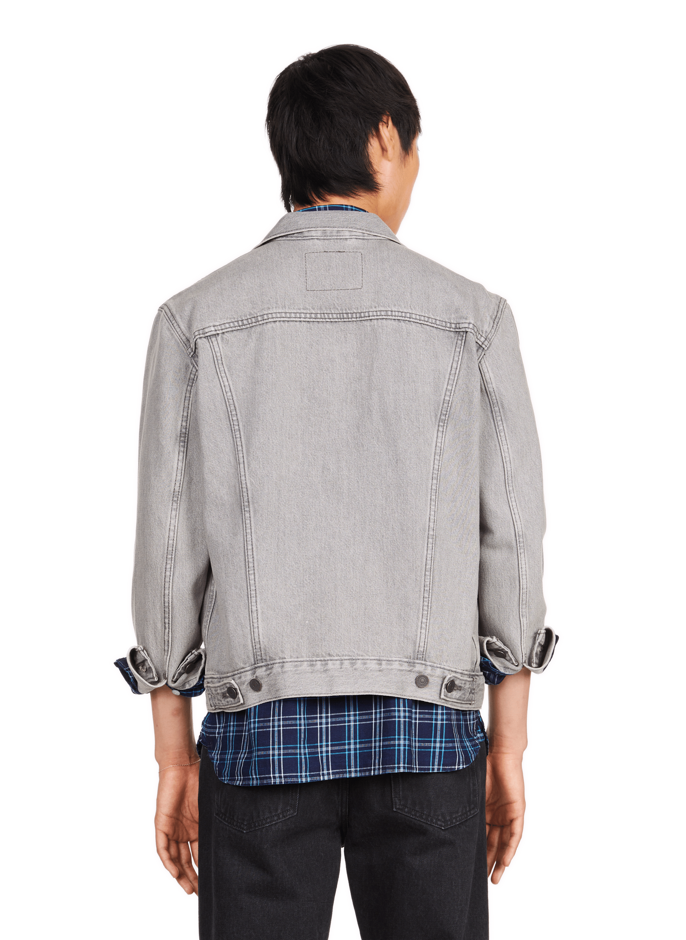 Veste Trucker en jean LEVI'S Gris