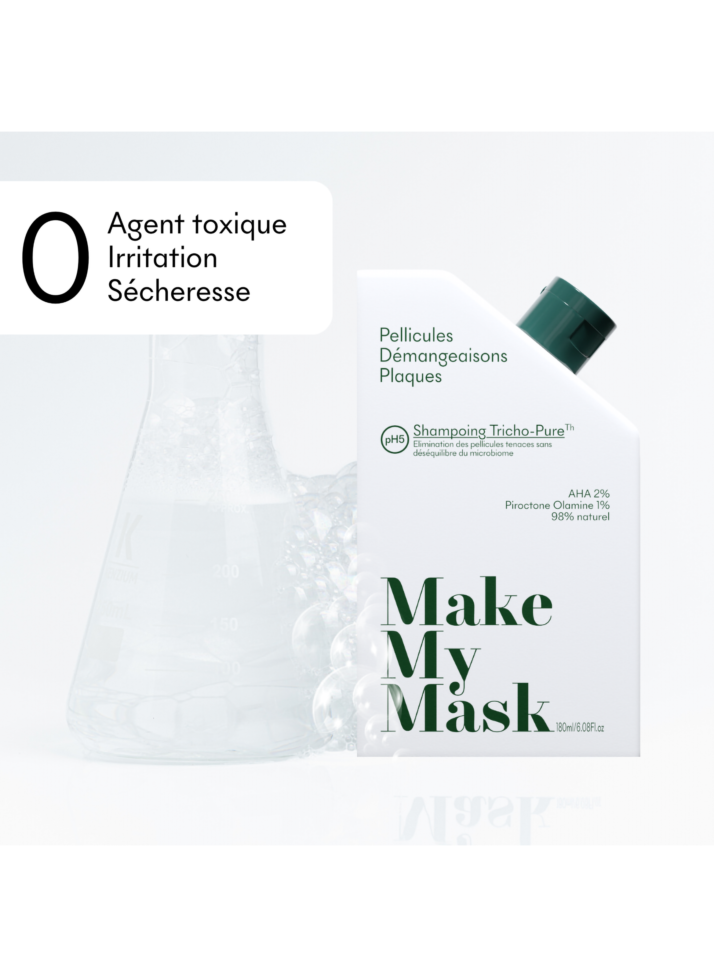 Tricho-Pure Anti-Dandruff Shampoo MAKE MY MASK No color