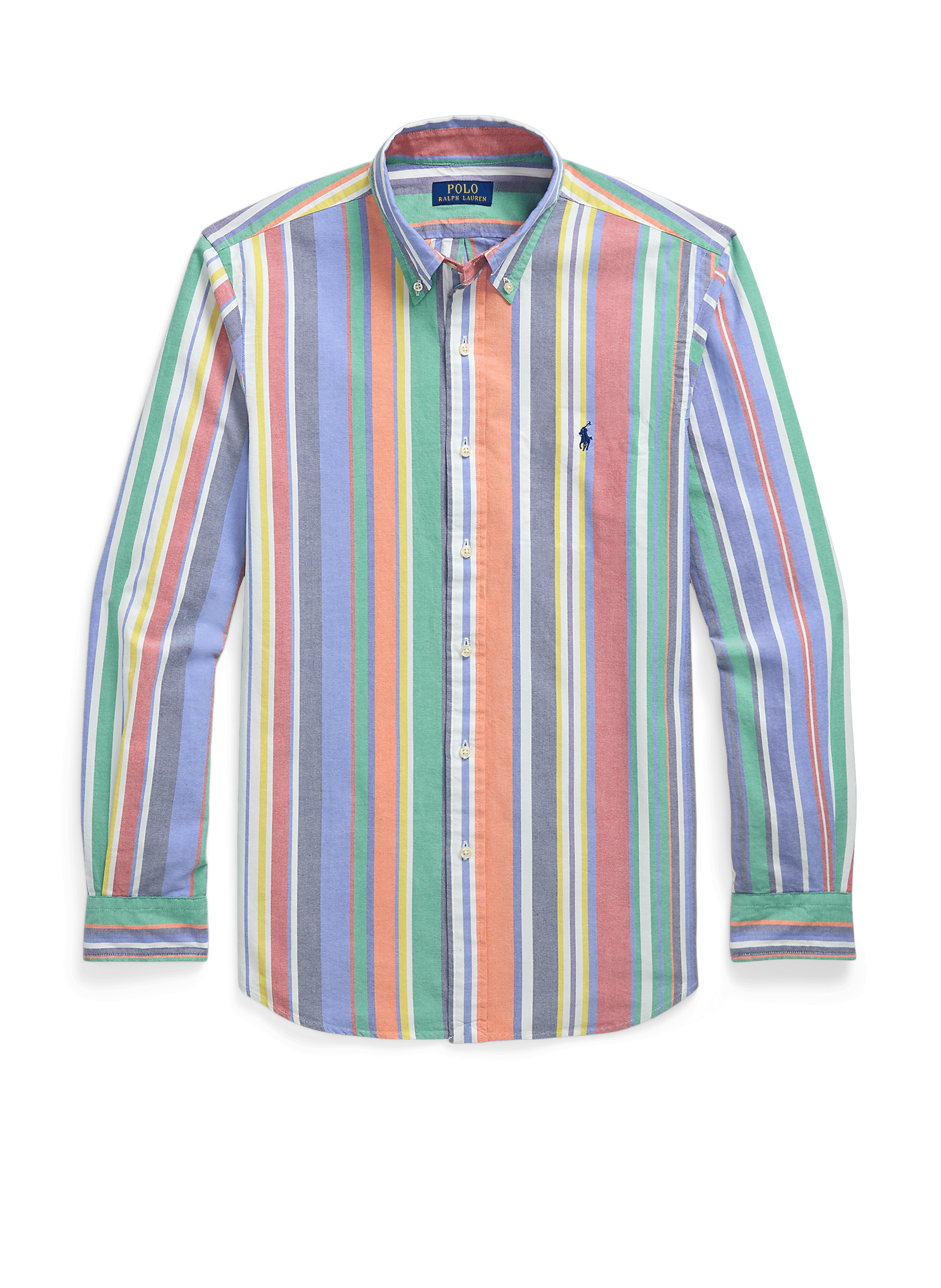 Chemise à rayures en coton POLO RALPH LAUREN Bleu