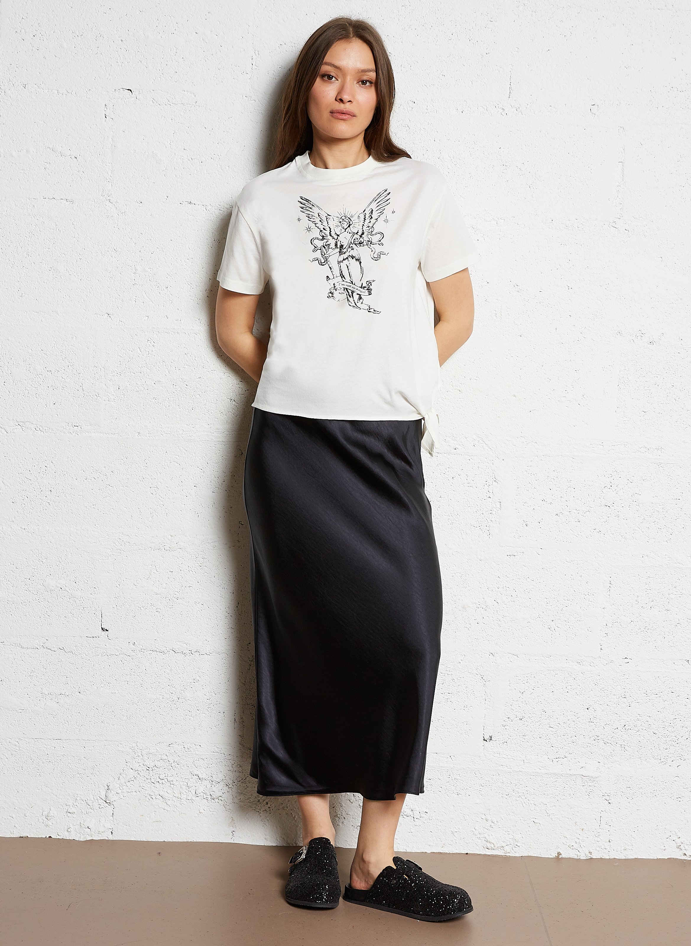 Mules en cuir IKKS Noir