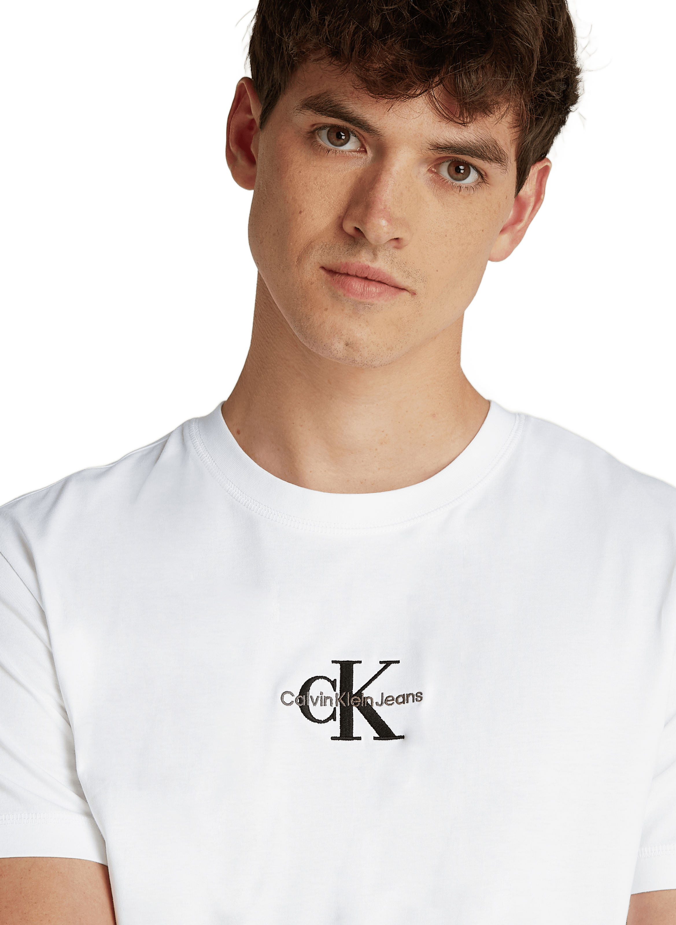  Logo cotton T-shirt CALVIN KLEIN White