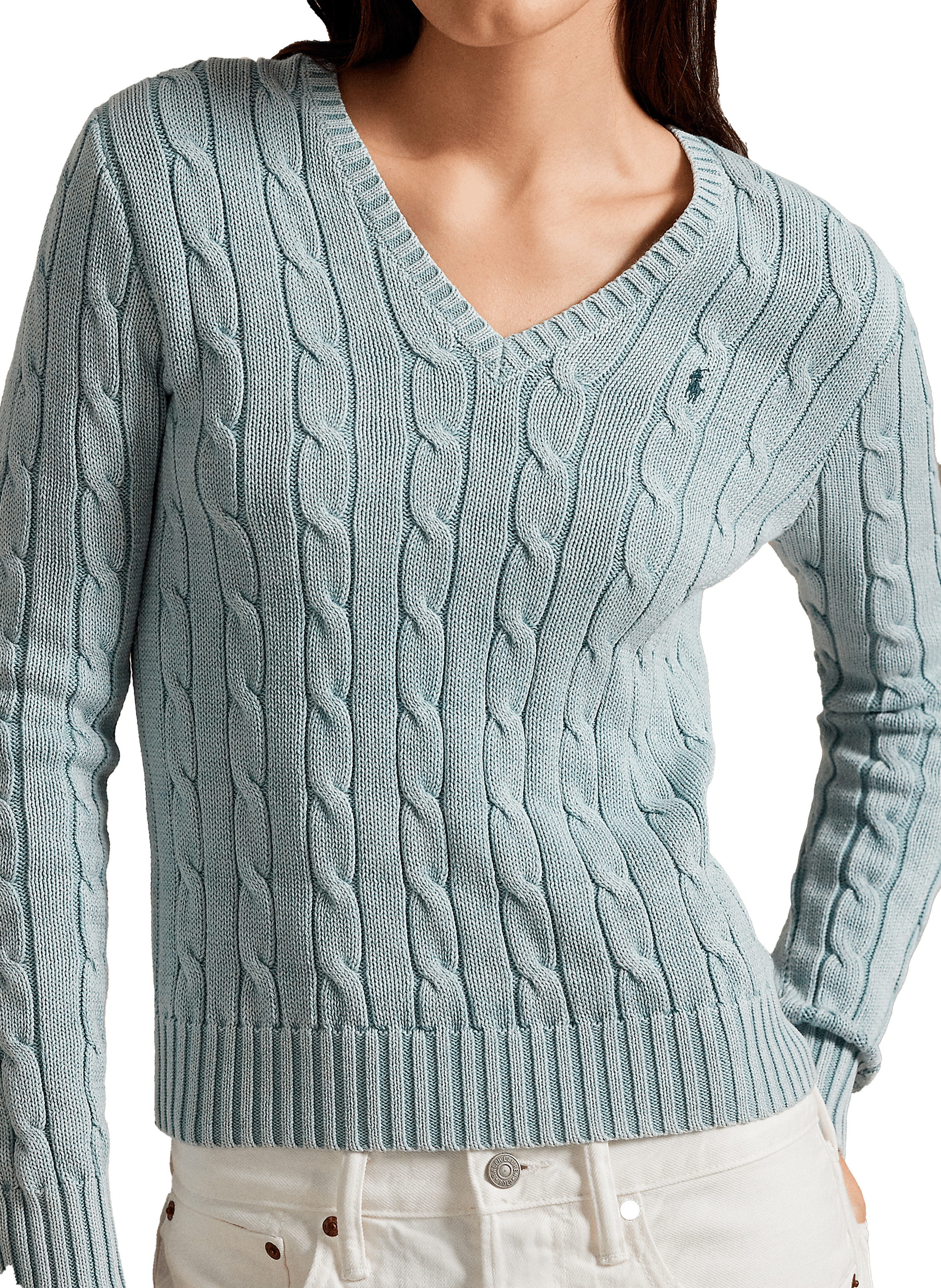 Pull en coton POLO RALPH LAUREN Bleu