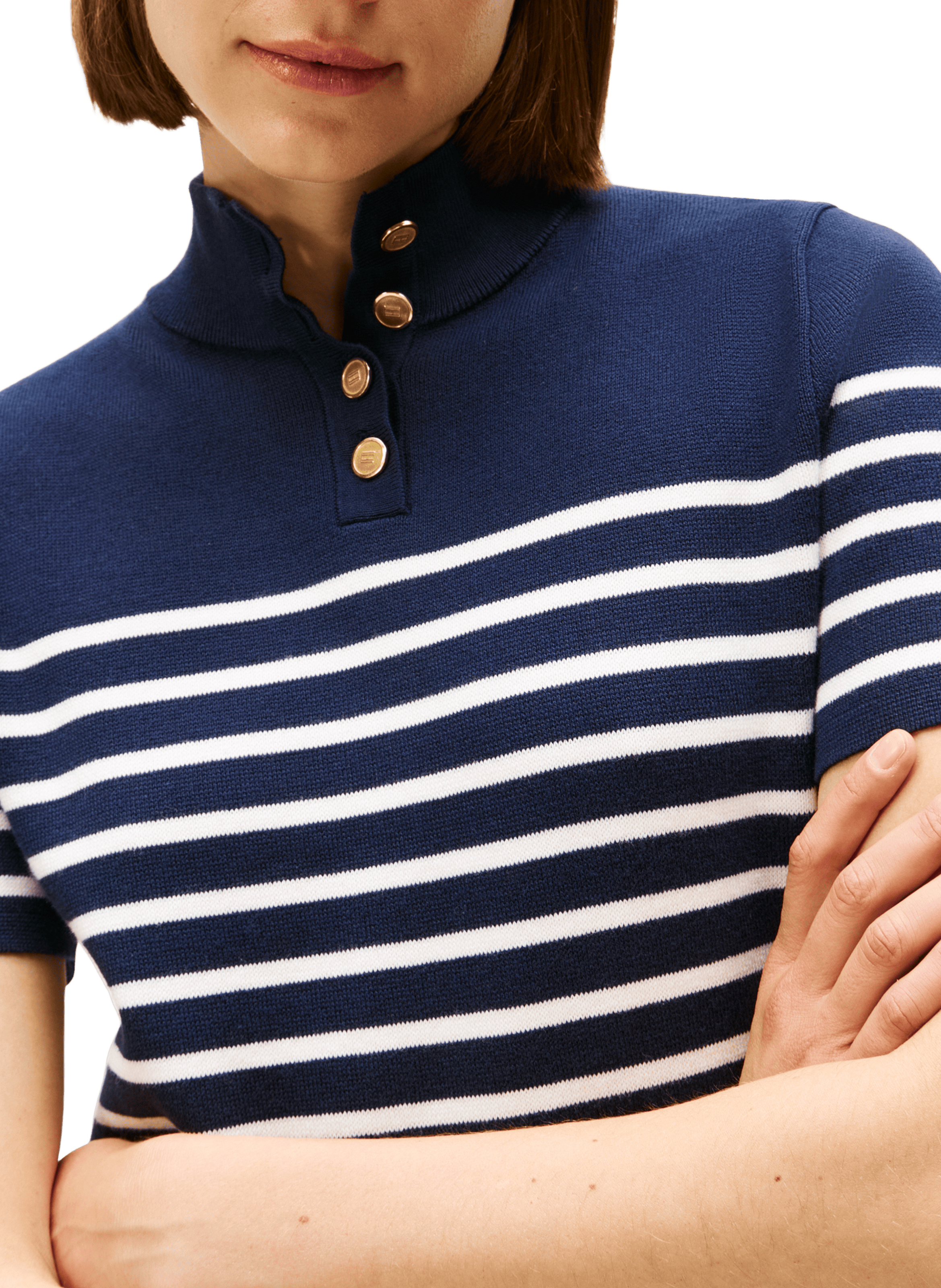 Robe à rayures en coton mélangé TOMMY HILFIGER Multicolore