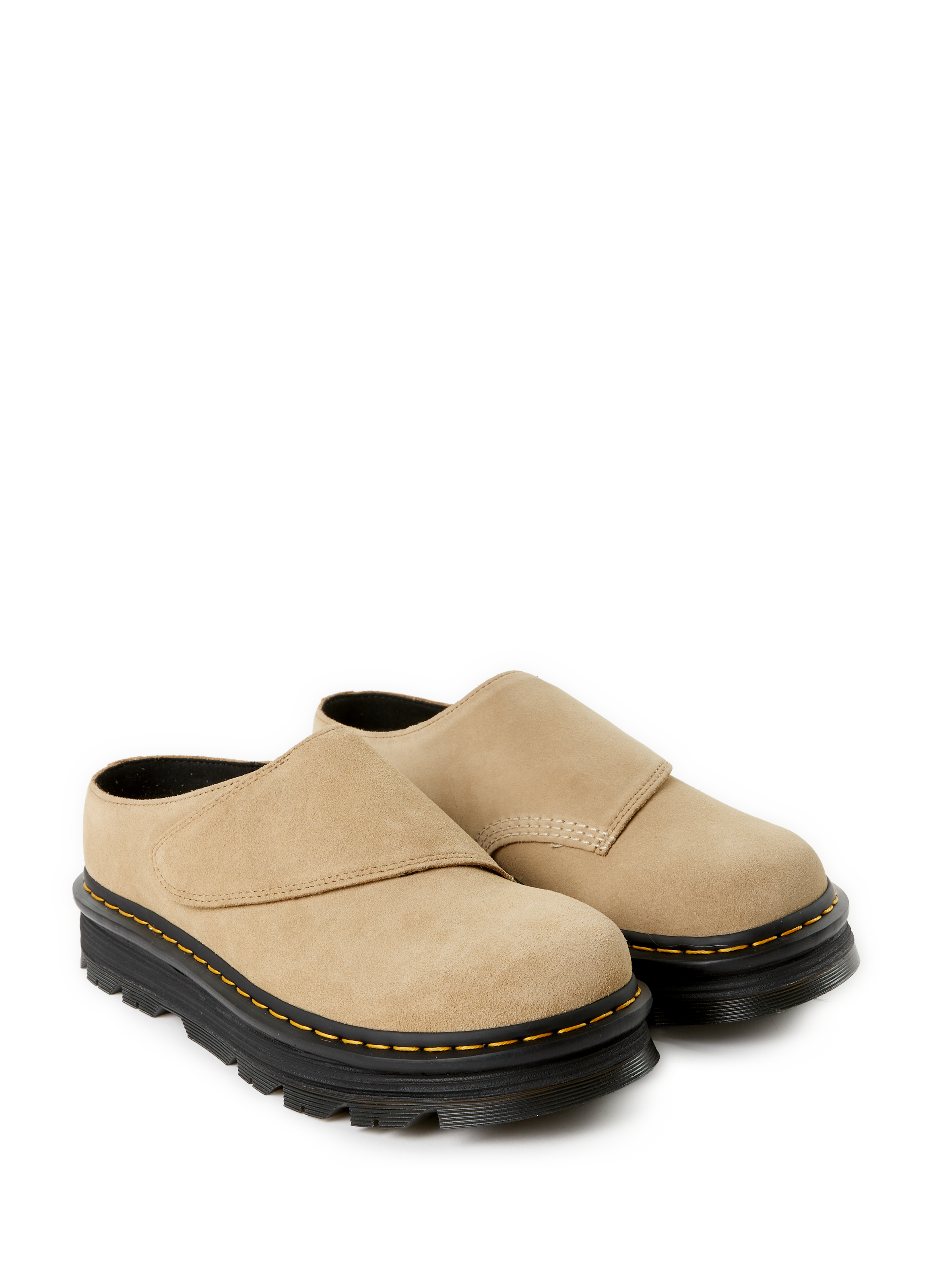 Calfskin Leather Mules DR. MARTENS Beige