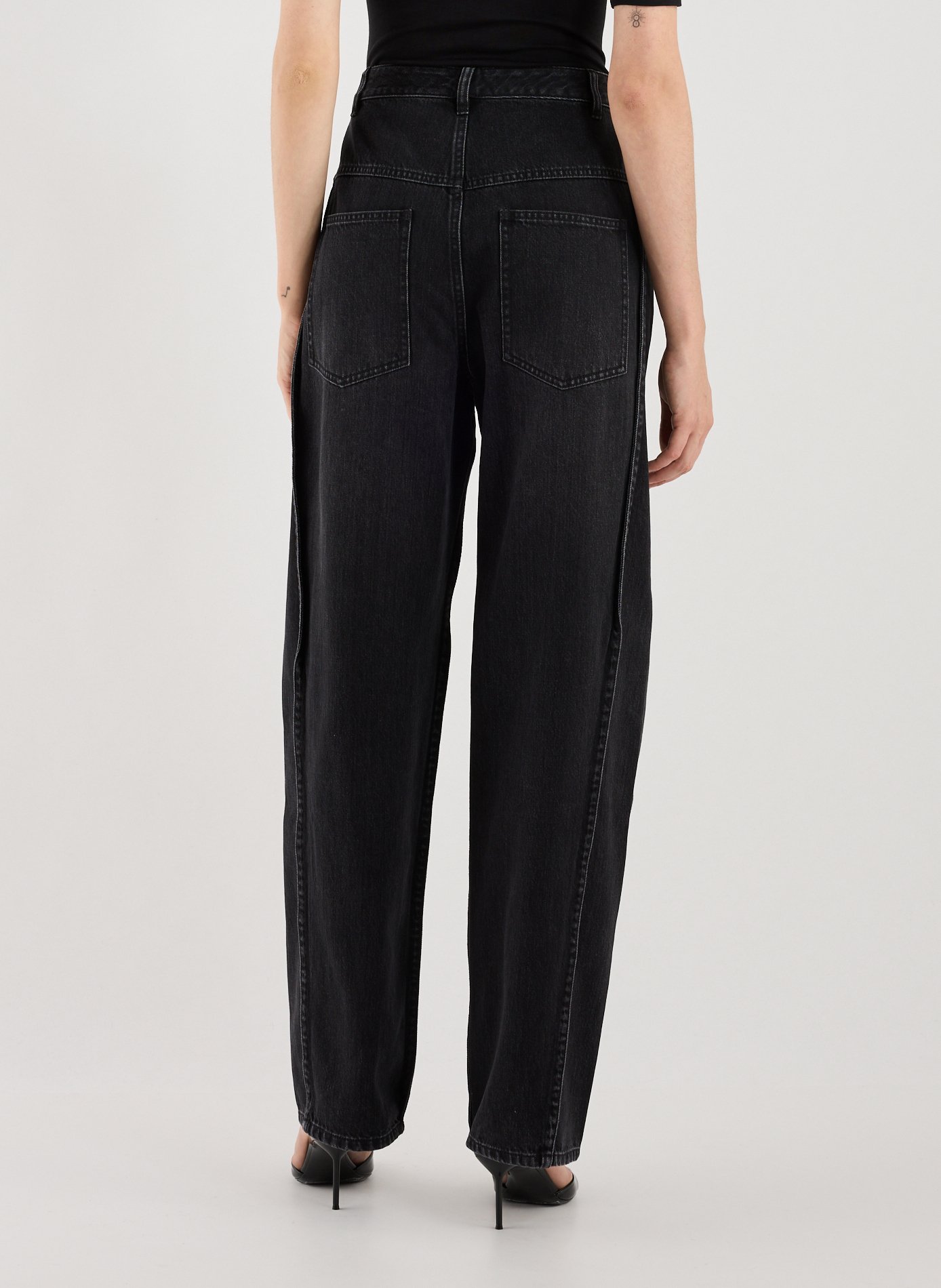 Jean large  TIBI Noir