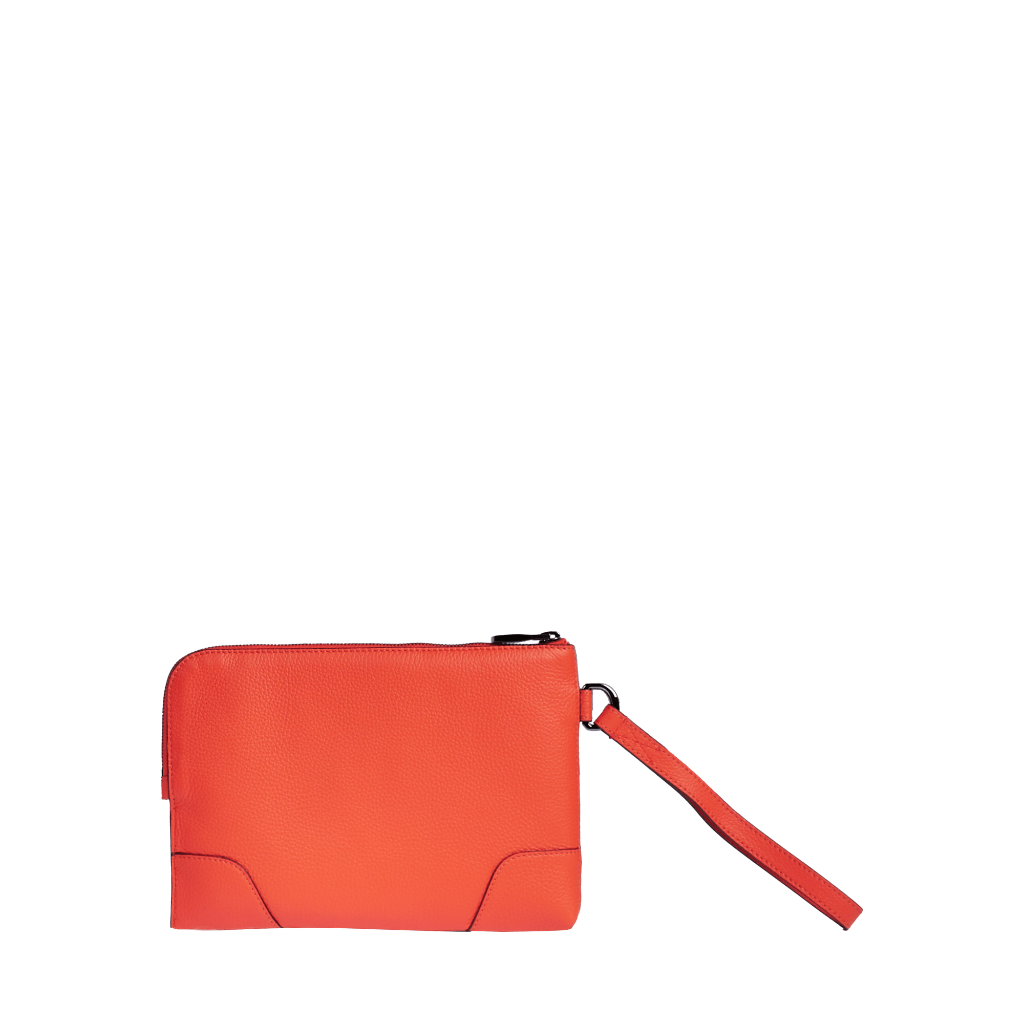 Pochette zippée s charlie de lancel en cuir LANCEL Orange