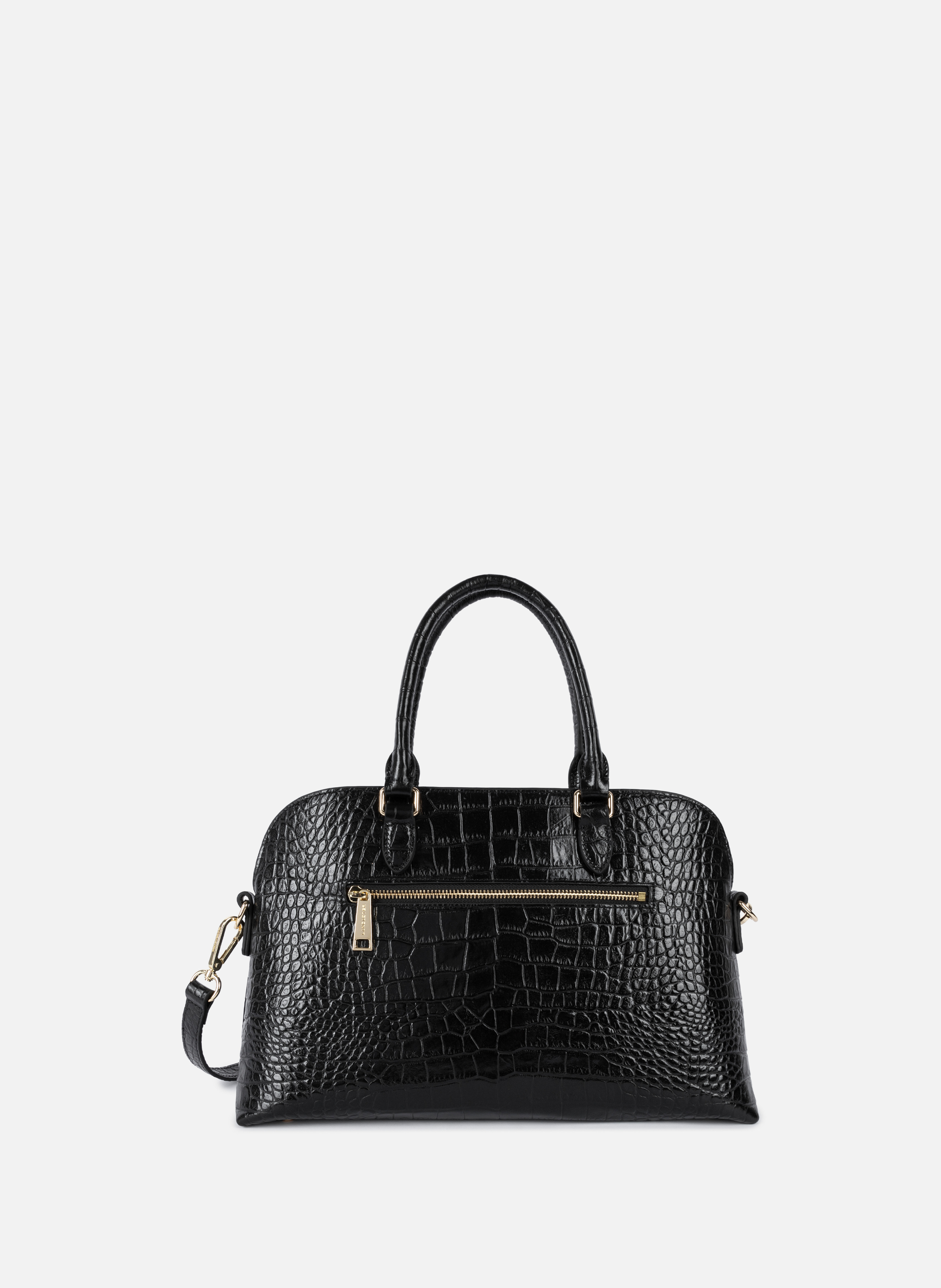 Grand sac demi lune - exo LANCASTER Noir