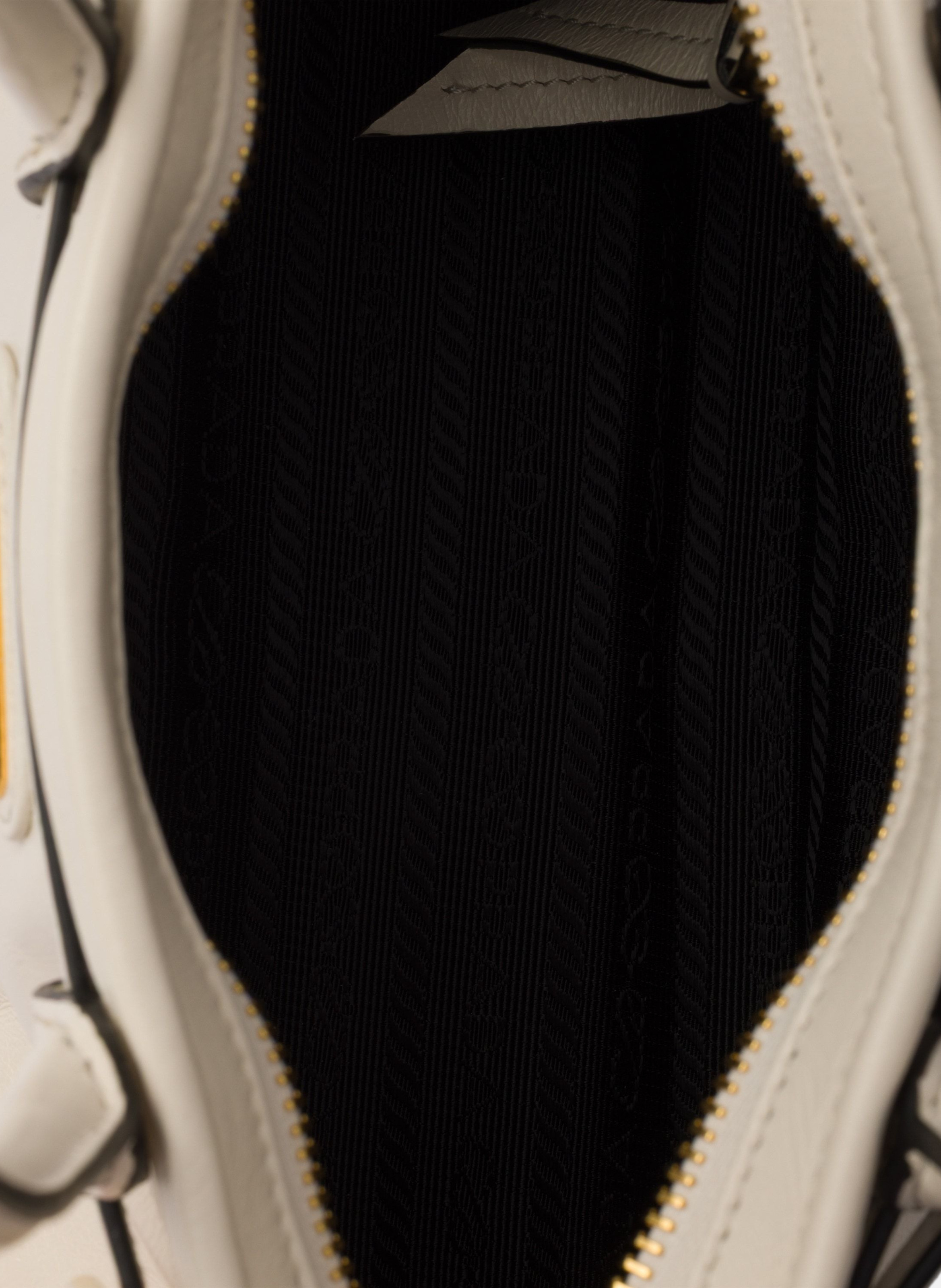 Mini sac à main prada bonnie en cuir PRADA Blanc