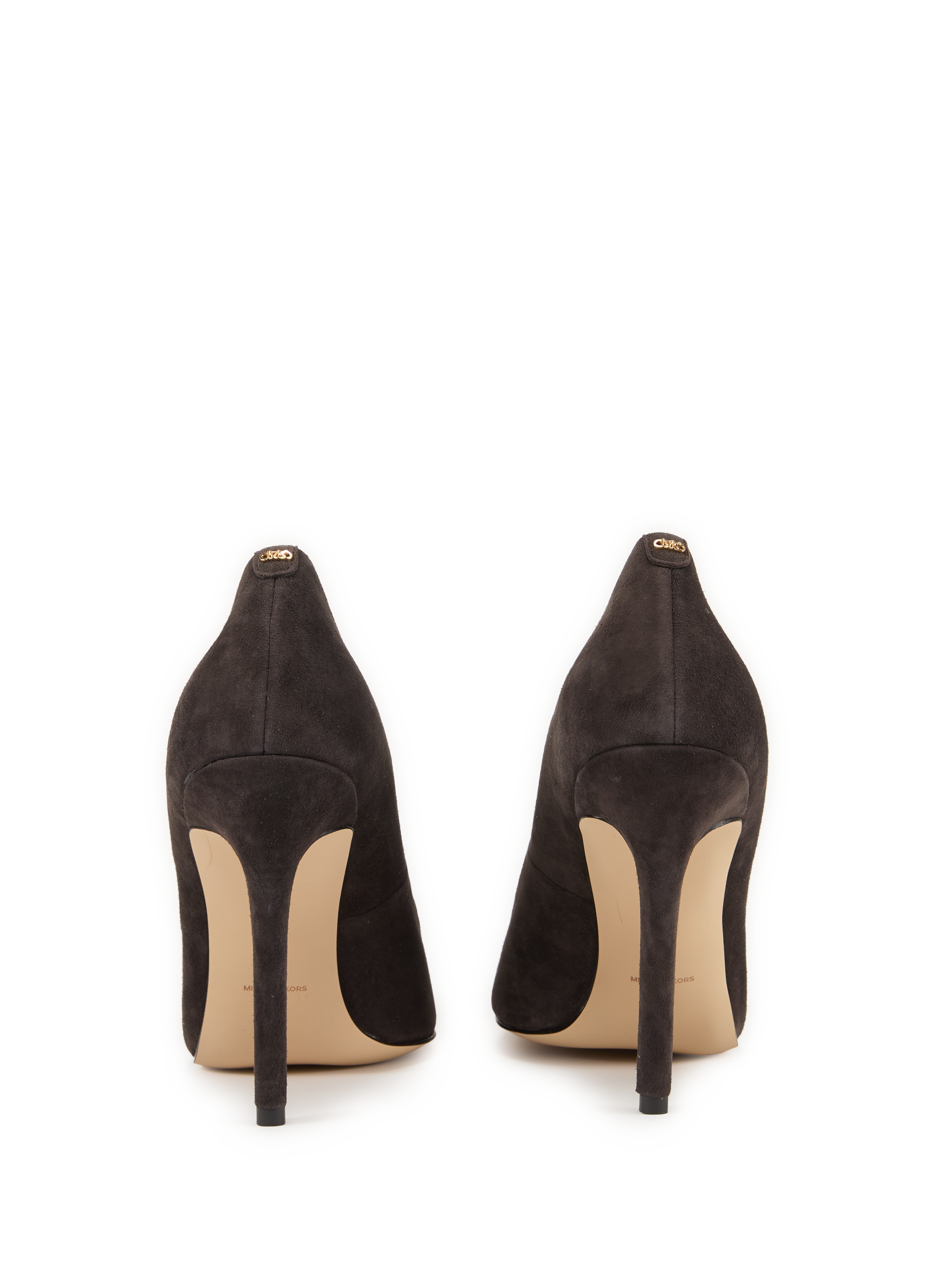 Velvet-look leather pumps MICHAEL KORS Brown