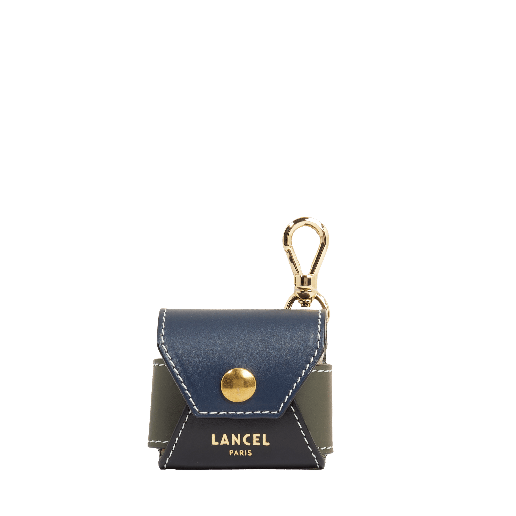 Etui airpods en cuir LANCEL Gris