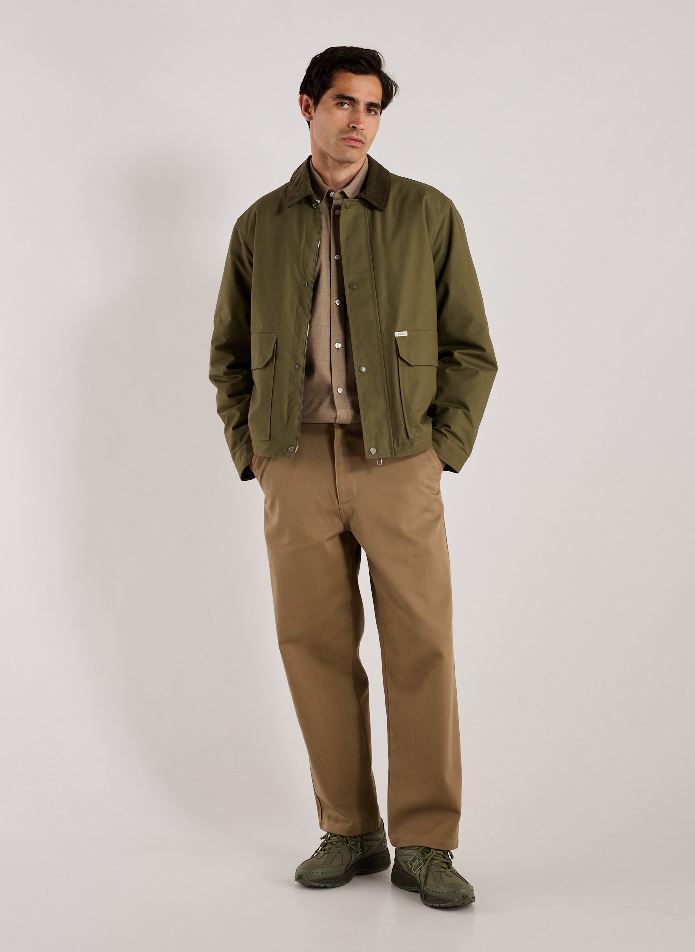 Cotton jacket GUESS Green